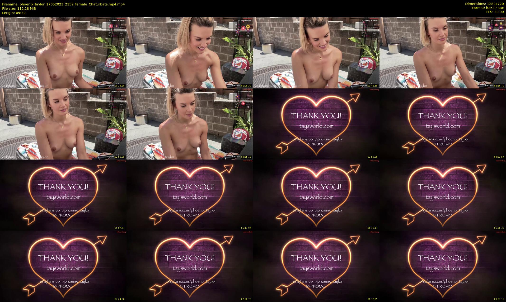 phoenix_taylor — 10 minute Chaturbate female cam show recording, 720p, May 17, 2023