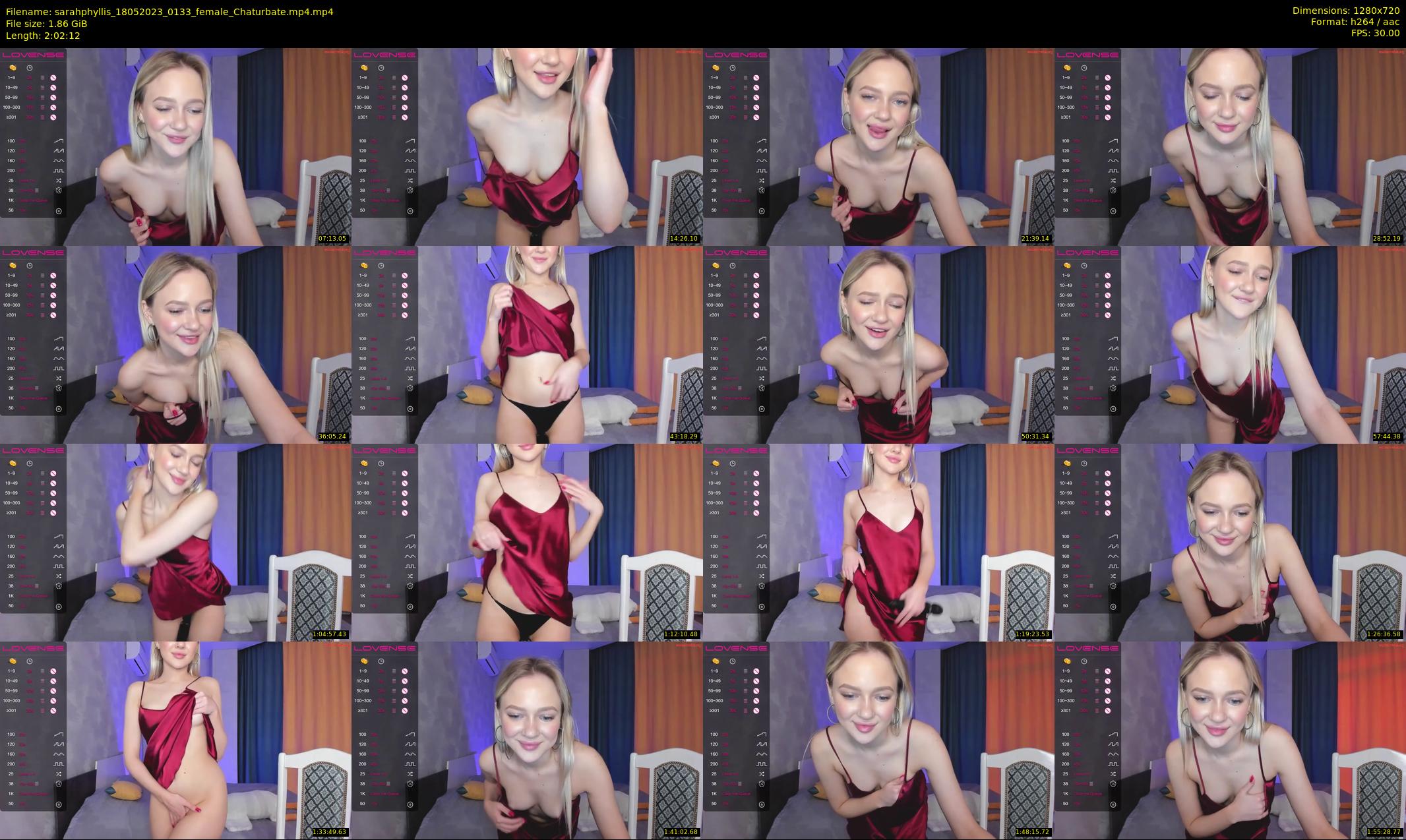 sarahphyllis — 123 minute Chaturbate female cam show recording, 720p, May 18, 2023