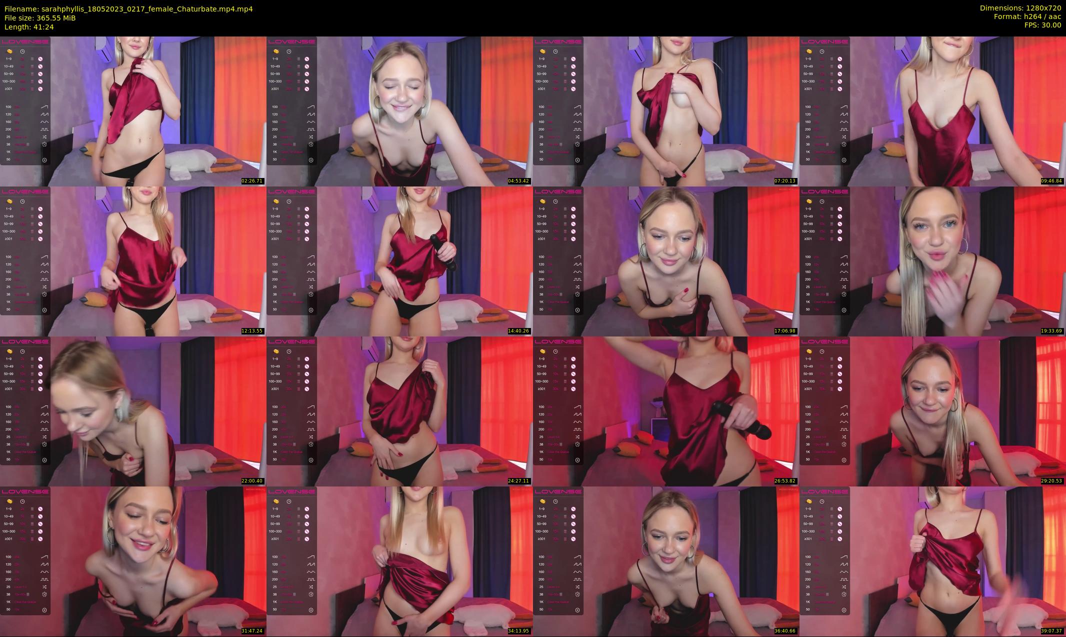 sarahphyllis — 42 minute Chaturbate female cam show recording, 720p, May 18, 2023
