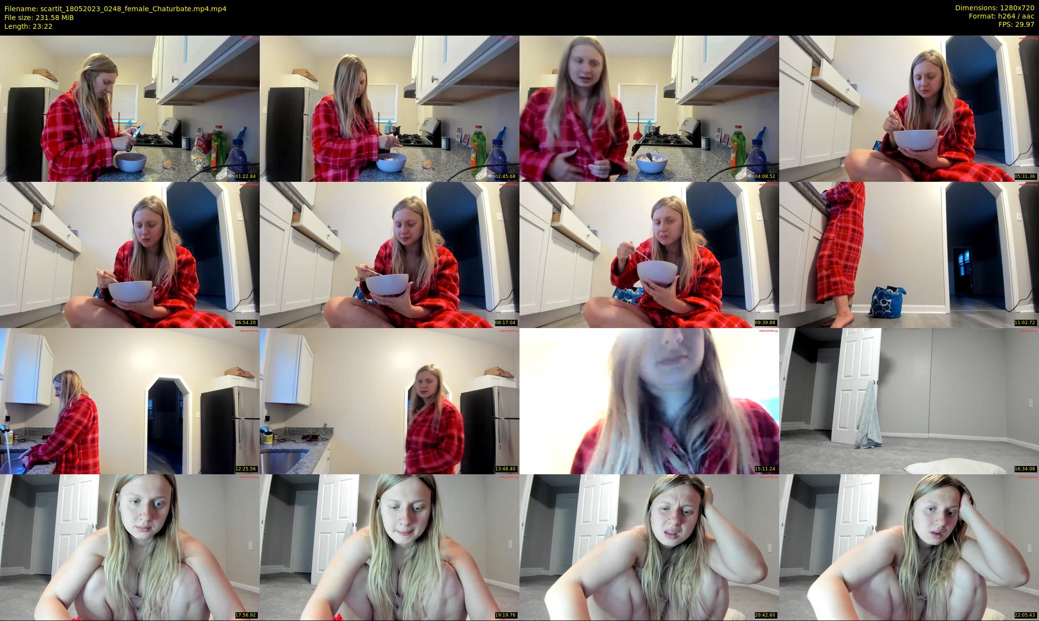 scartit — 24 minute Chaturbate female cam show recording, 720p, May 18, 2023
