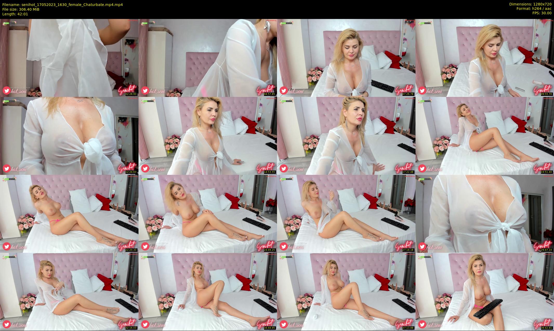 senihot — 43 minute Chaturbate female cam show recording, 720p, May 17, 2023