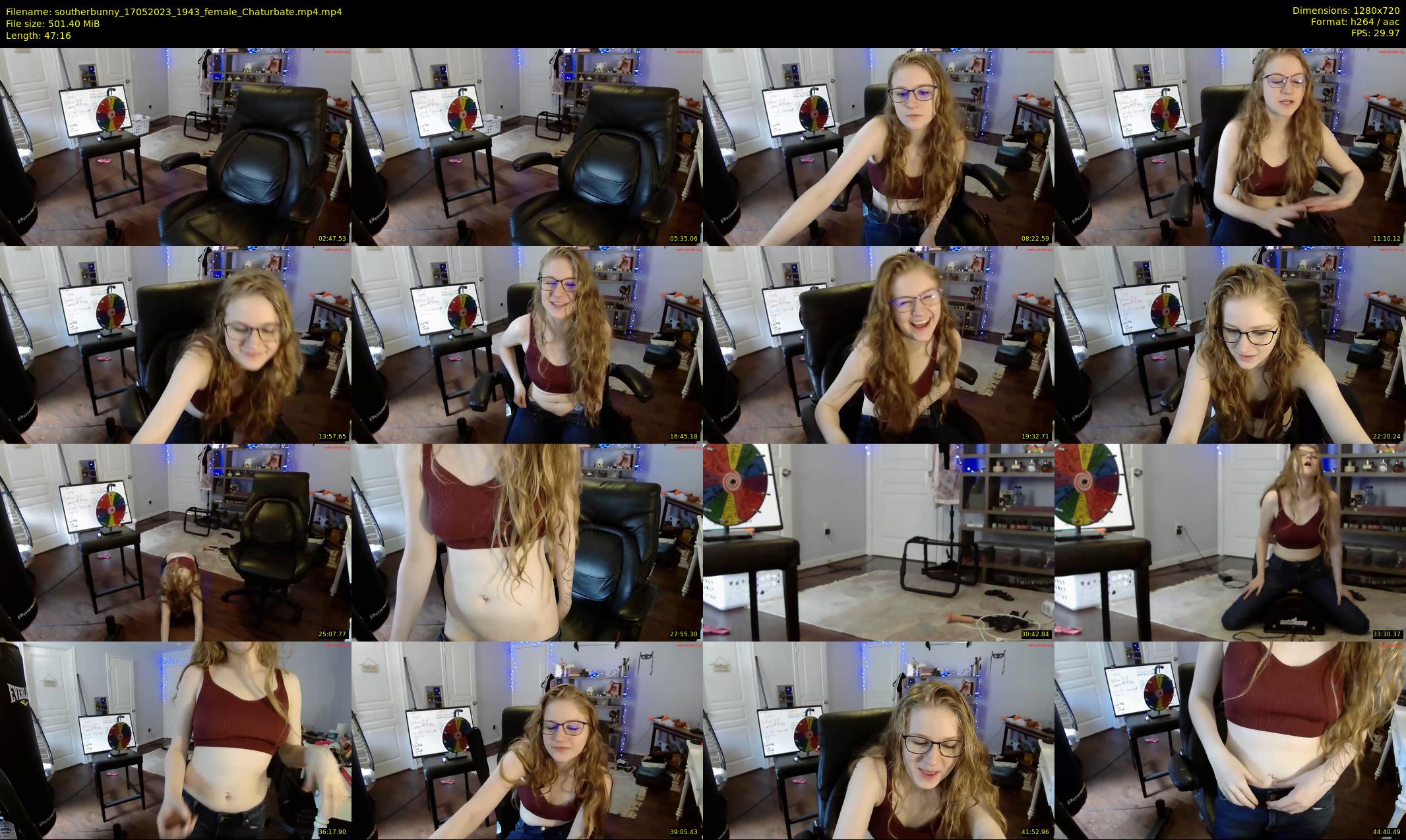 southerbunny — 48 minute Chaturbate female cam show recording, 720p, May 17, 2023