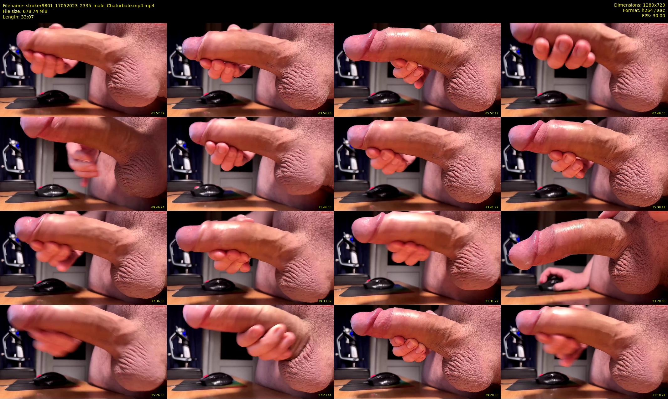 stroker9801 — 34 minute Chaturbate male cam show recording, 720p, May 17, 2023