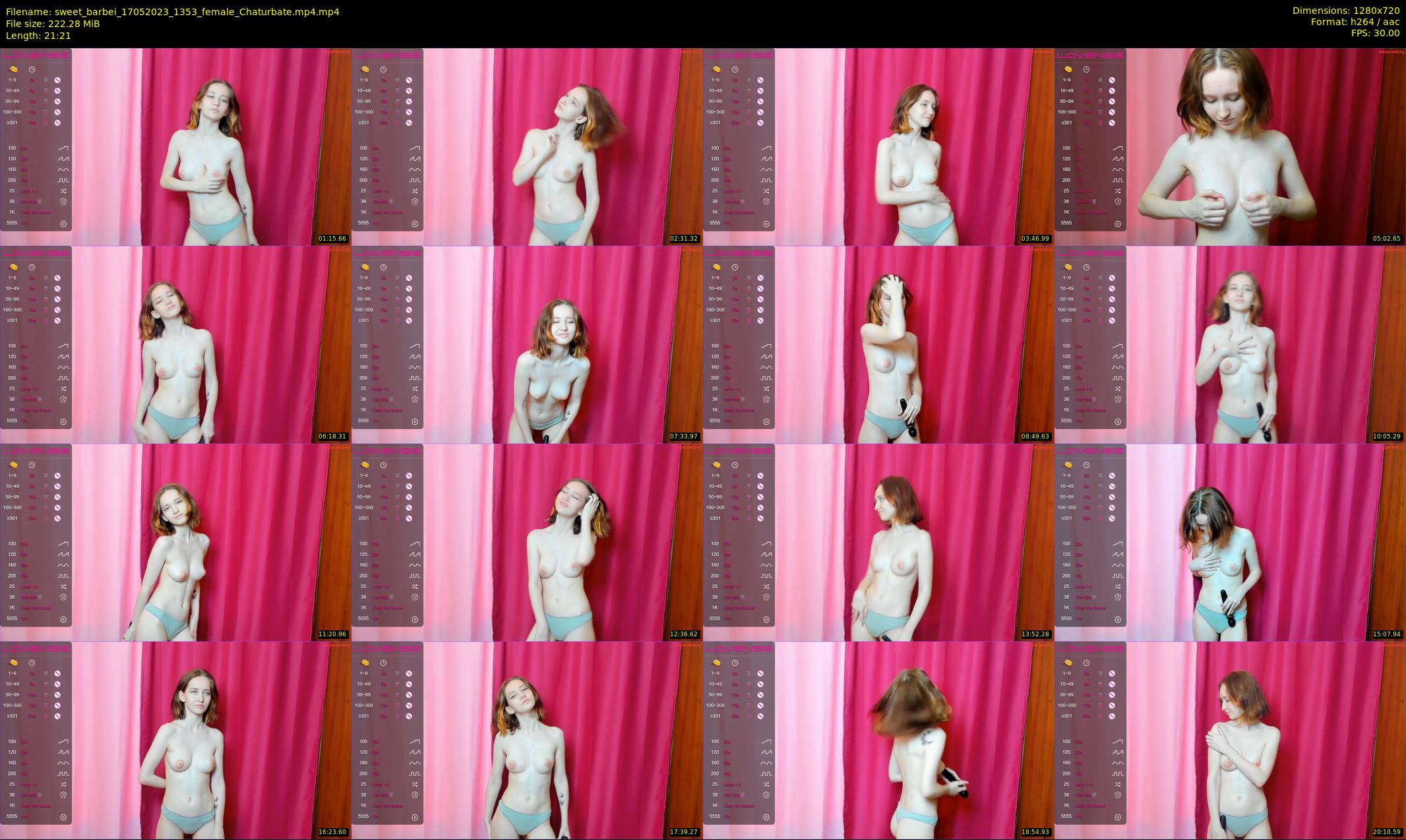 sweet_barbei — 22 minute Chaturbate female cam show recording, 720p, May 17, 2023