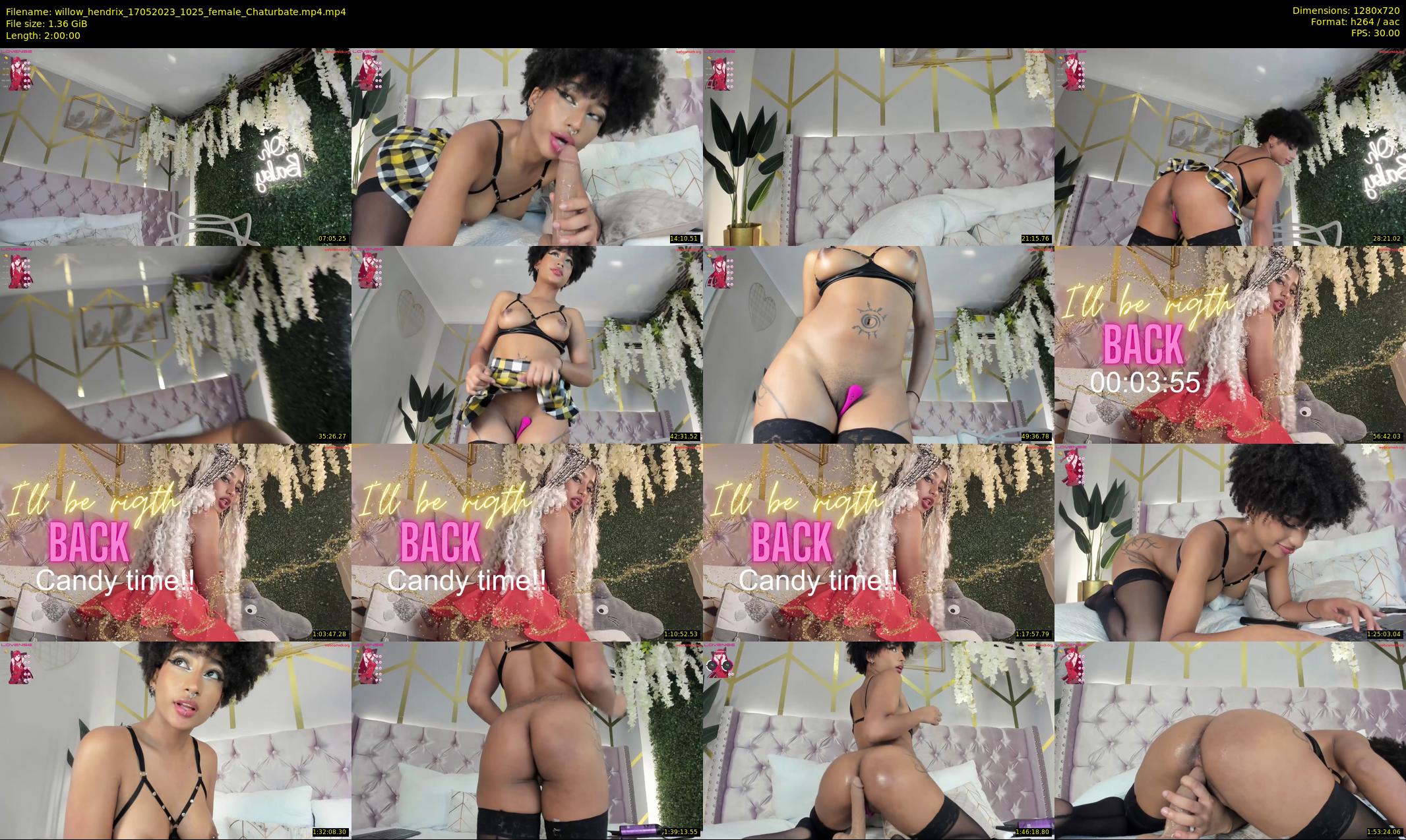 willow_hendrix — 120 minute Chaturbate female cam show recording, 720p, May 17, 2023