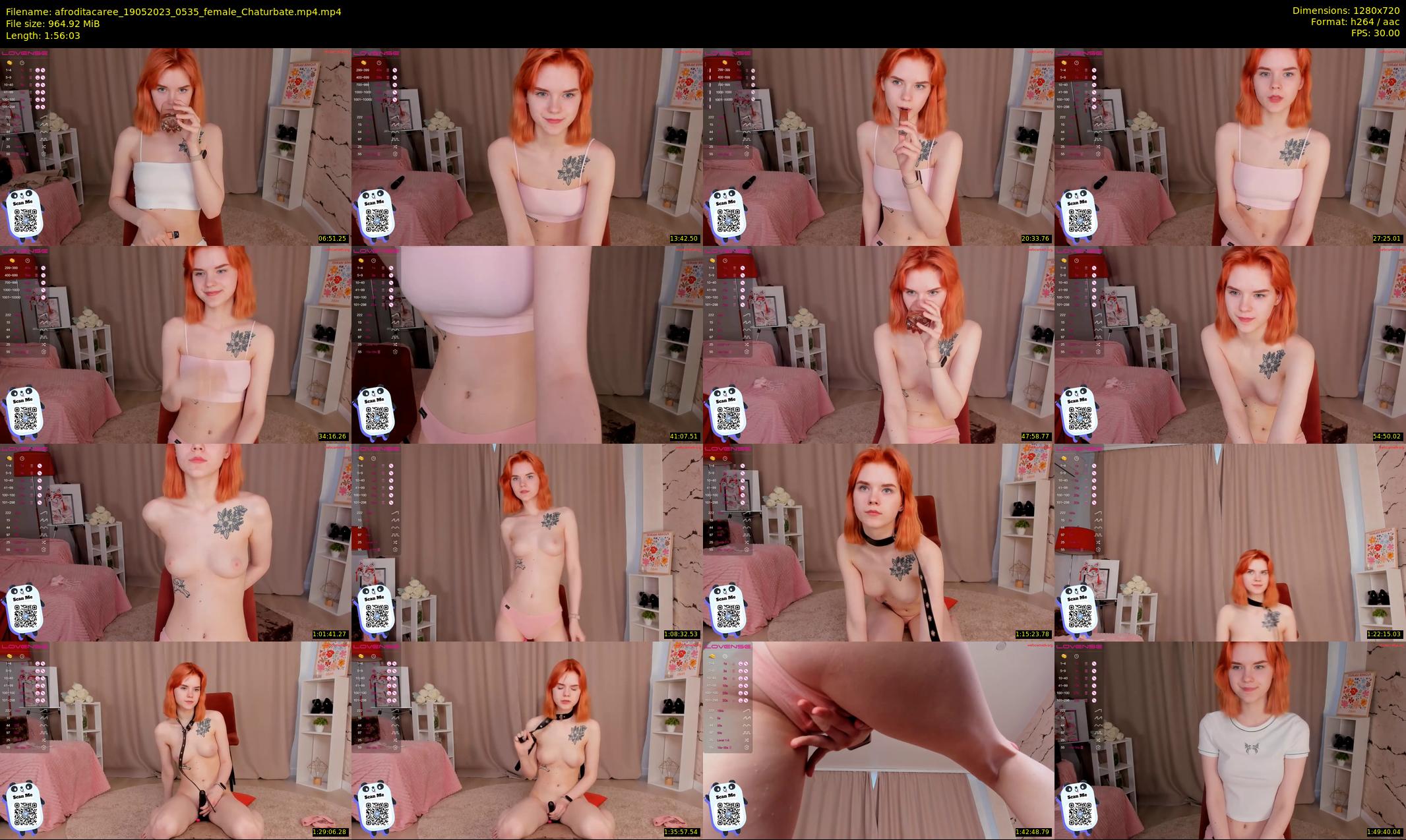 afroditacaree — 117 minute Chaturbate female cam show recording, 720p, May 19, 2023