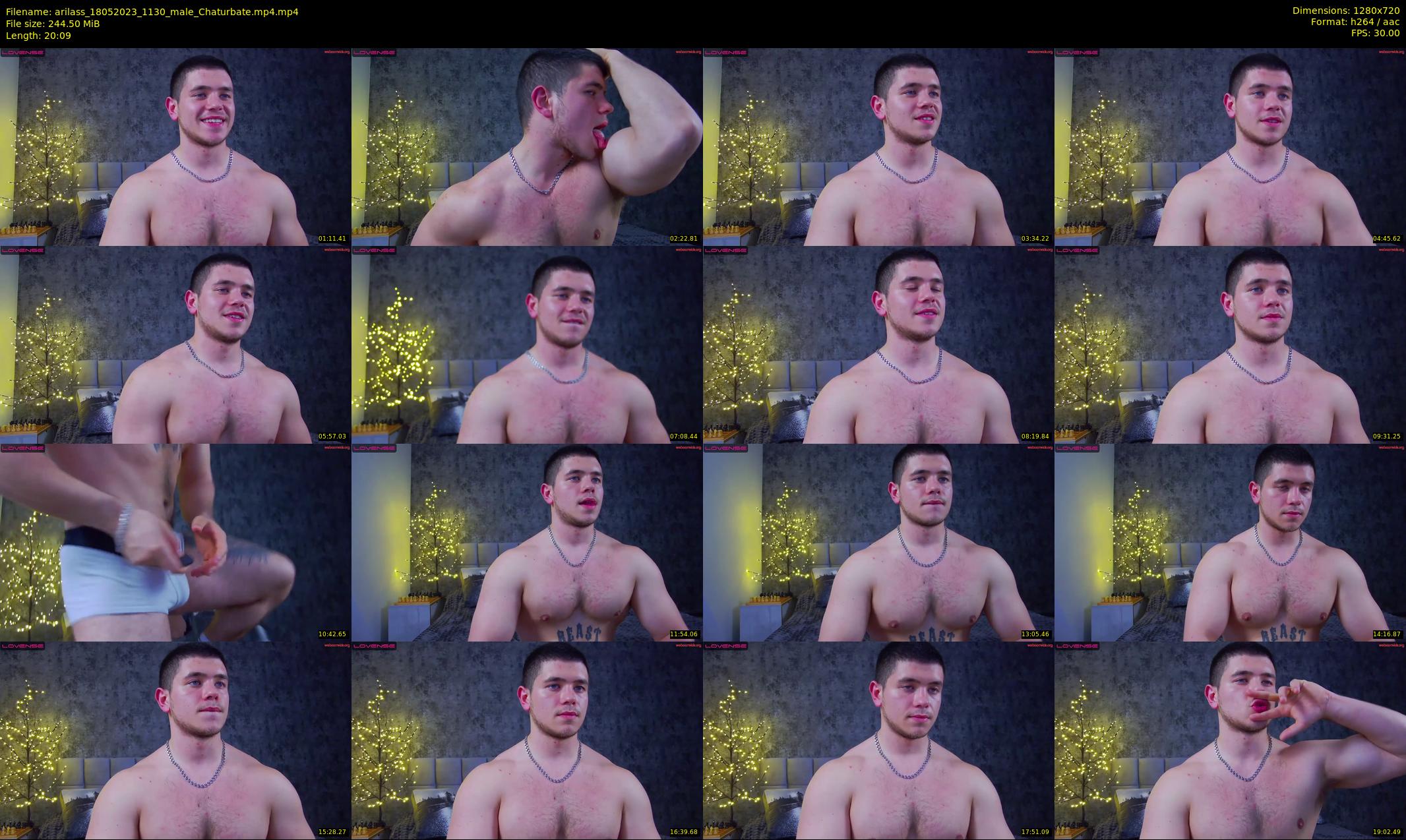 arilass — 21 minute Chaturbate male cam show recording, 720p, May 18, 2023