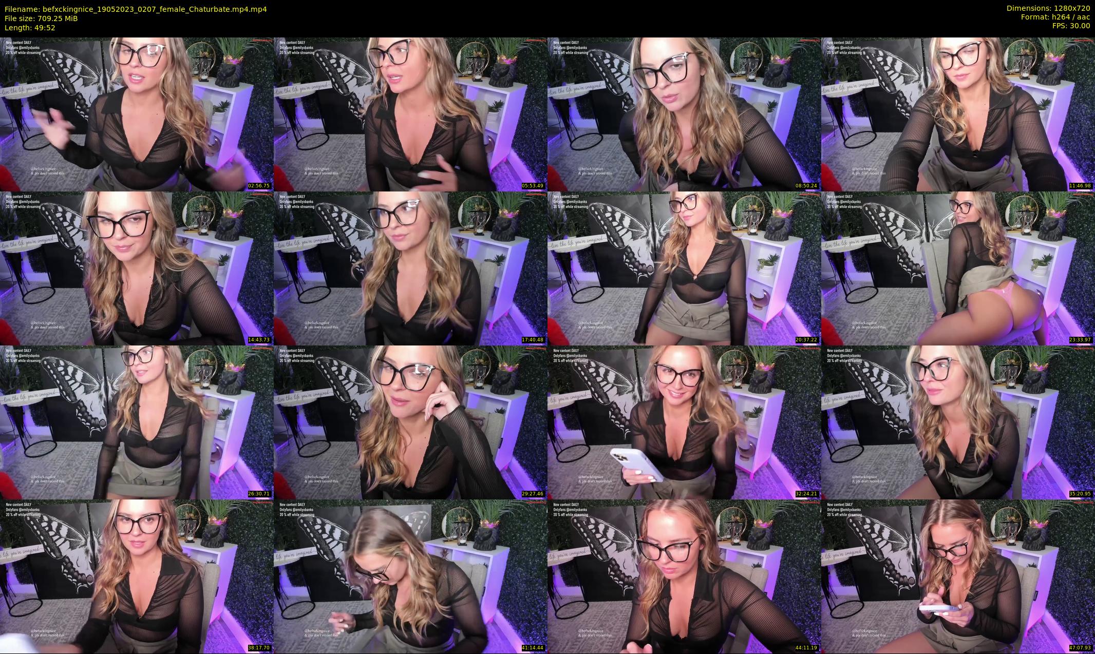 befxckingnice — 50 minute Chaturbate female cam show recording, 720p, May 19, 2023