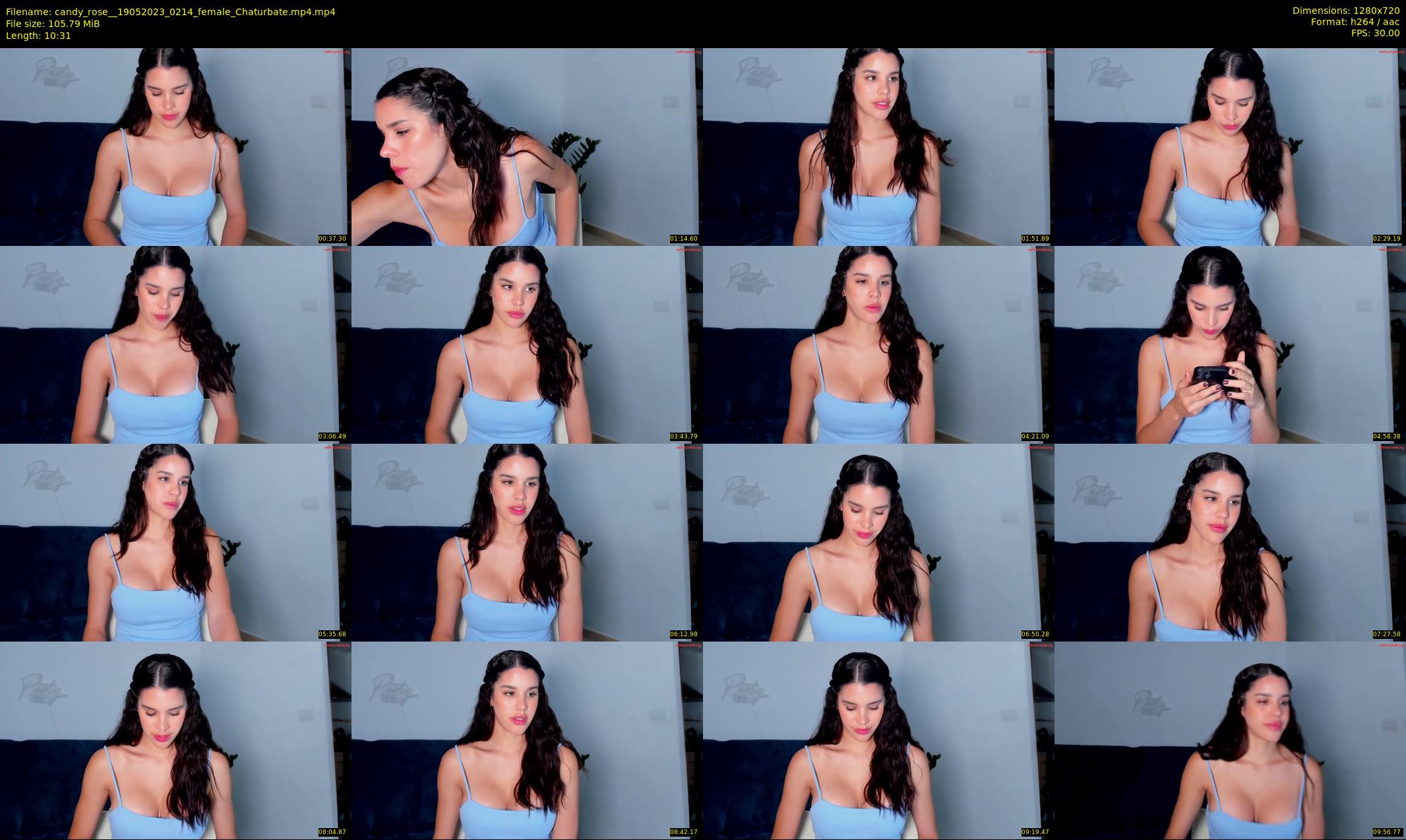 candy_rose_ — 11 minute Chaturbate female cam show recording, 720p, May 19, 2023
