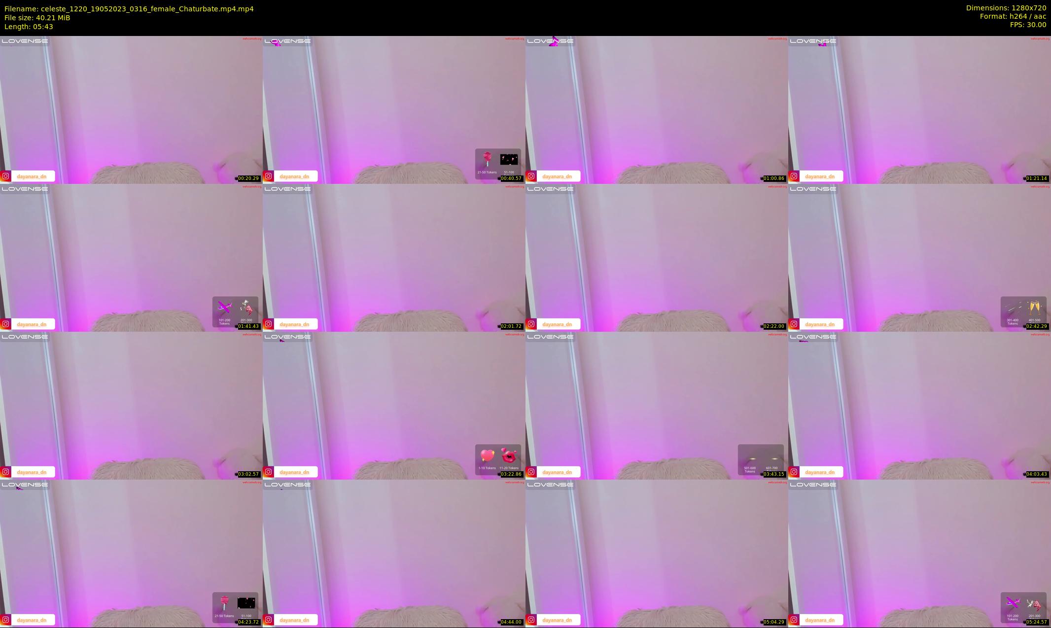 celeste_1220 — 6 minute Chaturbate female cam show recording, 720p, May 19, 2023
