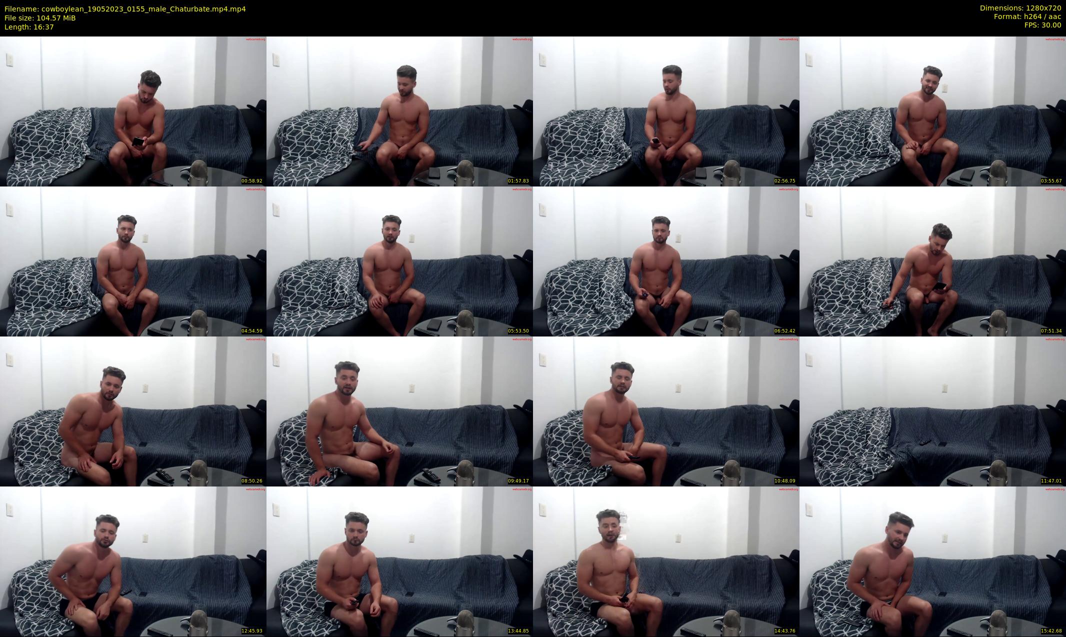 cowboylean — 17 minute Chaturbate male cam show recording, 720p, May 19, 2023