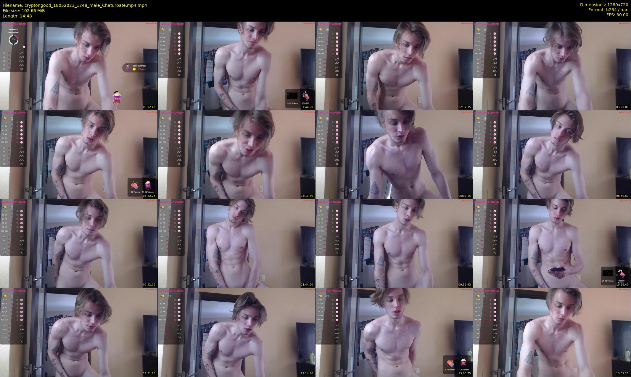 cryptongood — 15 minute Chaturbate male cam show recording, 720p, May 18, 2023