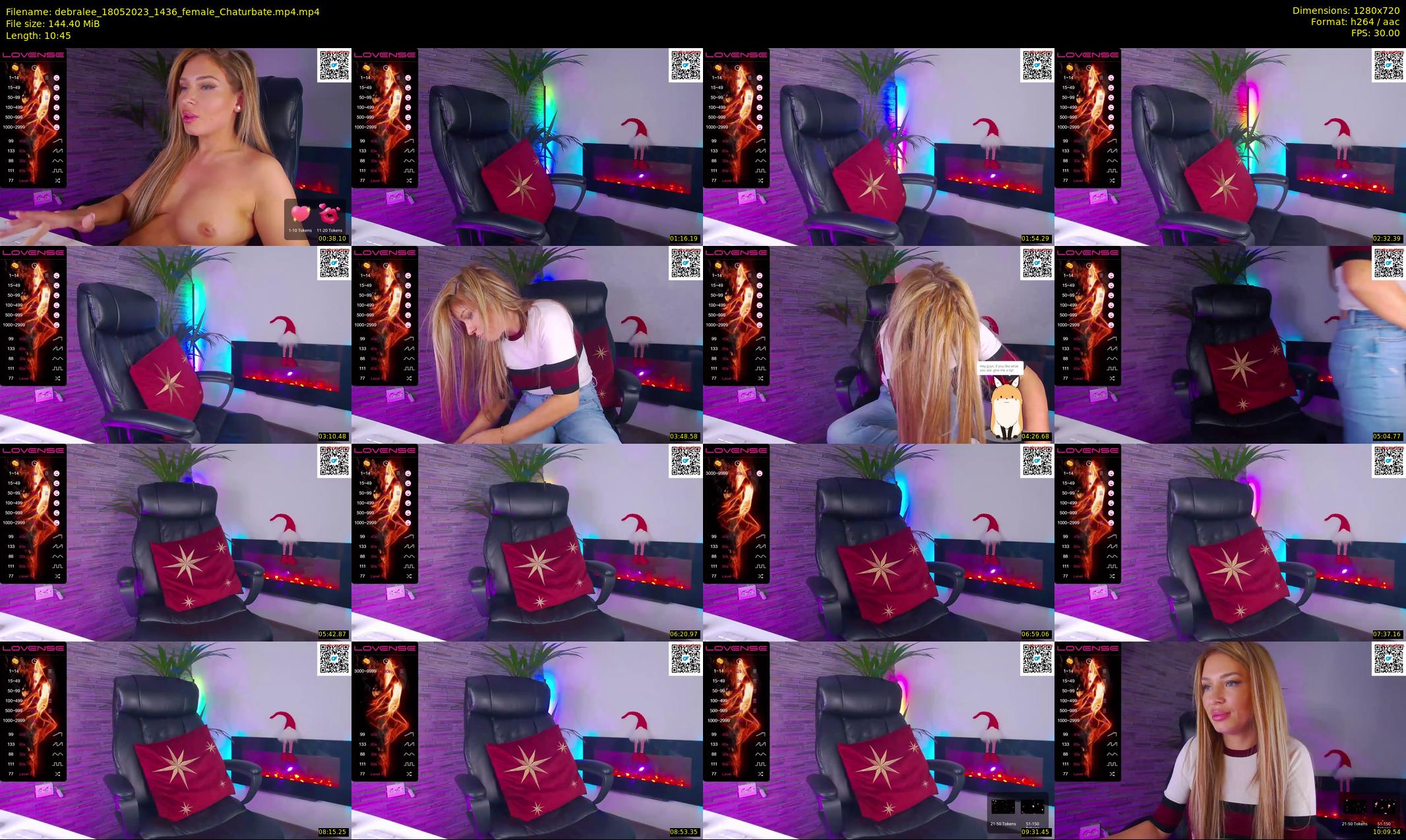 debralee — 11 minute Chaturbate female cam show recording, 720p, May 18, 2023
