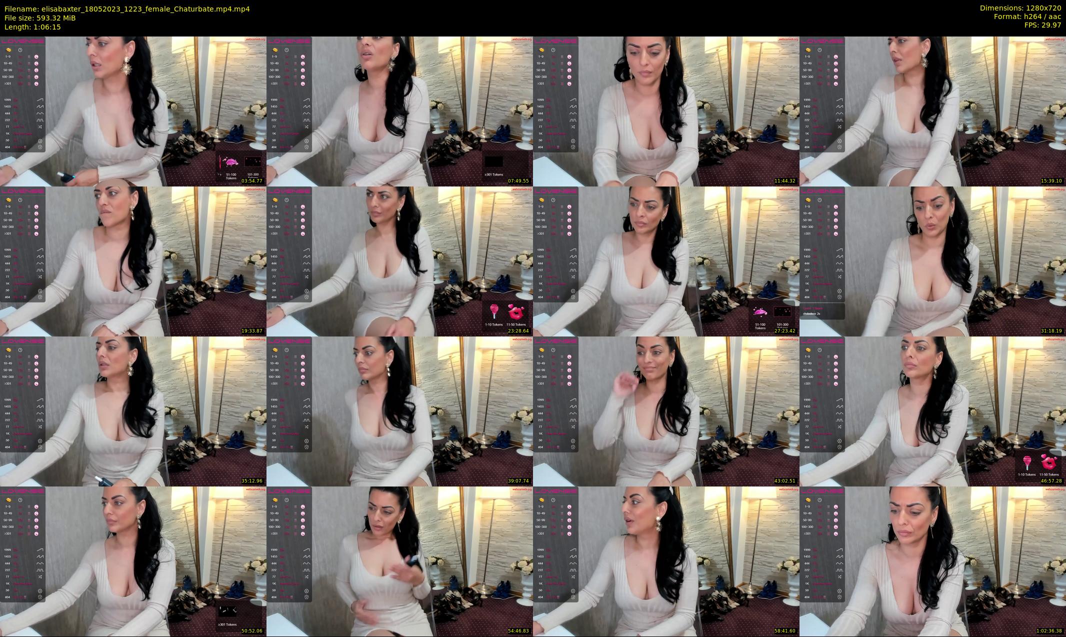elisabaxter — 67 minute Chaturbate female cam show recording, 720p, May 18, 2023