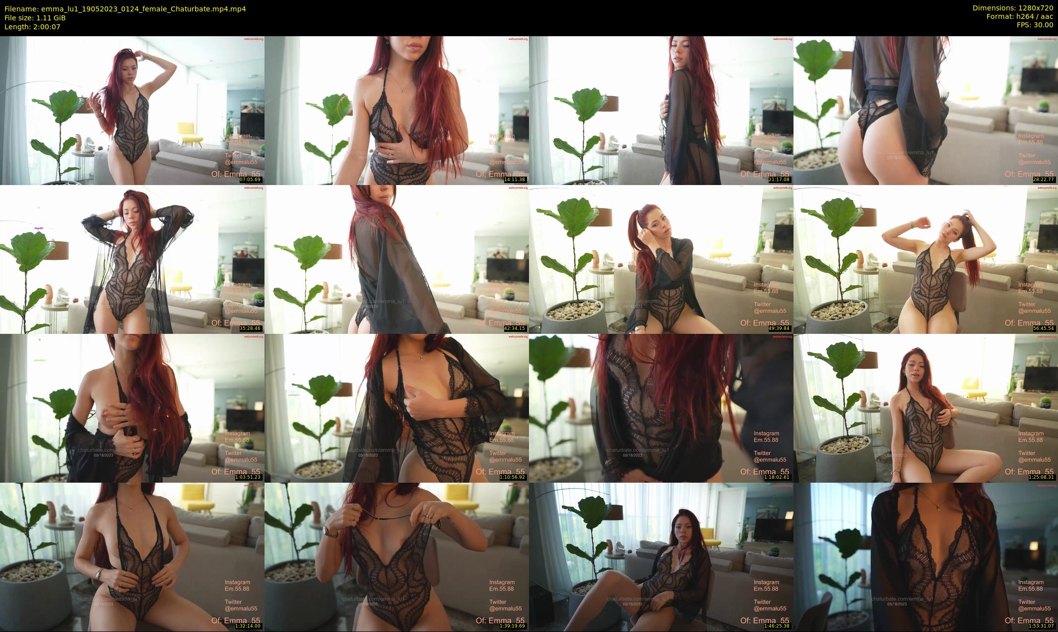 emma_lu1 — 121 minute Chaturbate female cam show recording, 720p, May 19, 2023