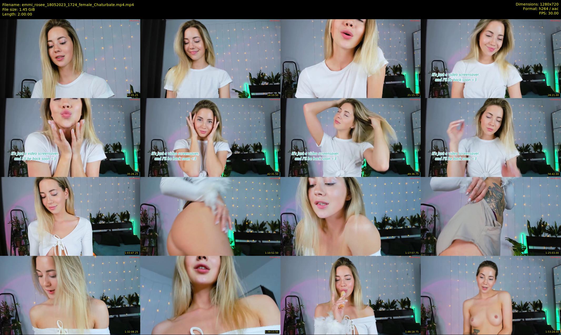 emmi_rosee — 120 minute Chaturbate female cam show recording, 720p, May 18, 2023