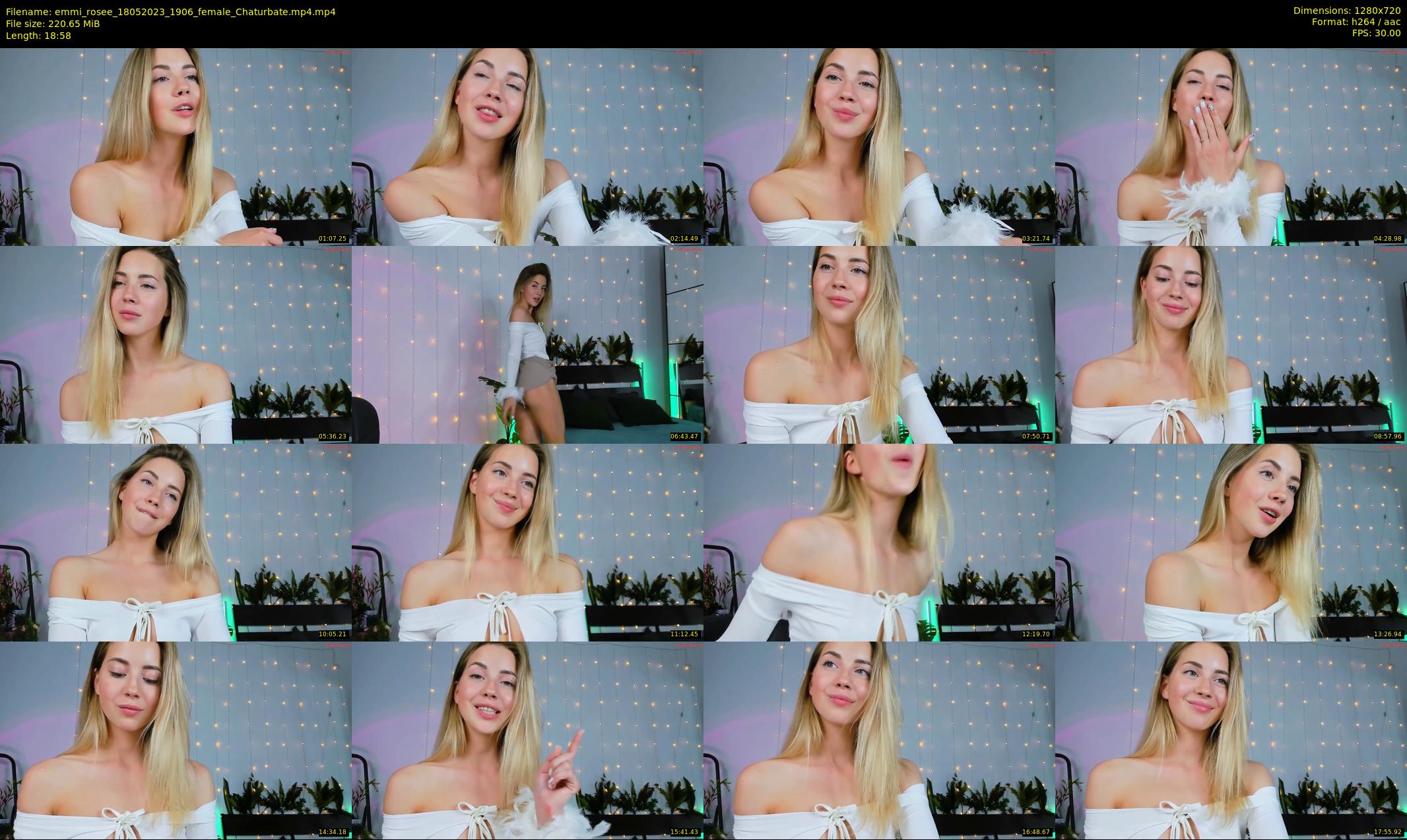 emmi_rosee — 19 minute Chaturbate female cam show recording, 720p, May 18, 2023