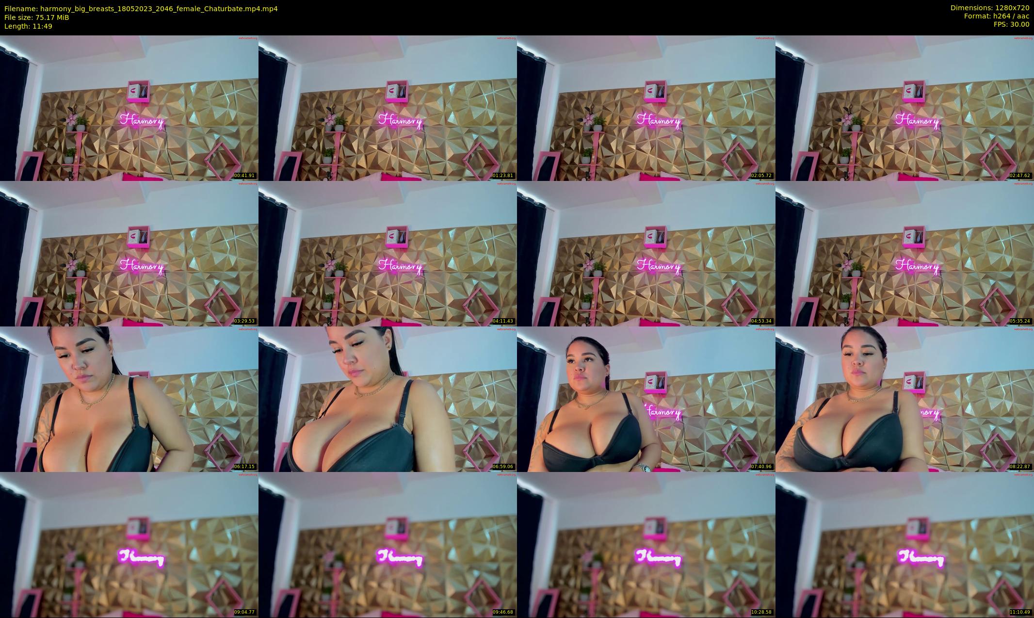 harmony_big_breasts — 12 minute Chaturbate female cam show recording, 720p, May 18, 2023