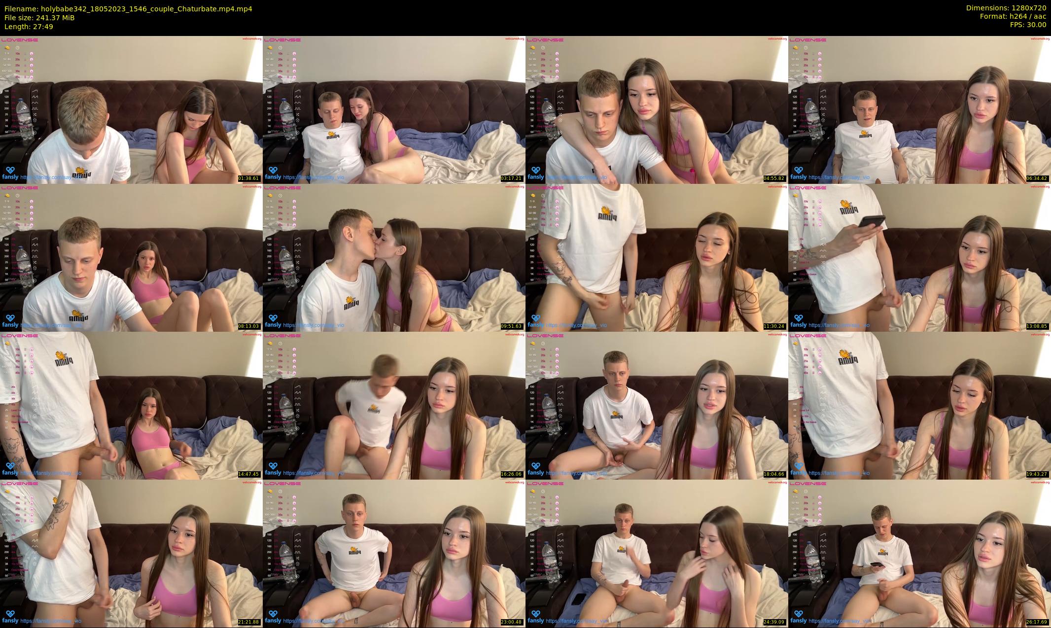 holybabe342 — 28 minute Chaturbate couple cam show recording, 720p, May 18, 2023