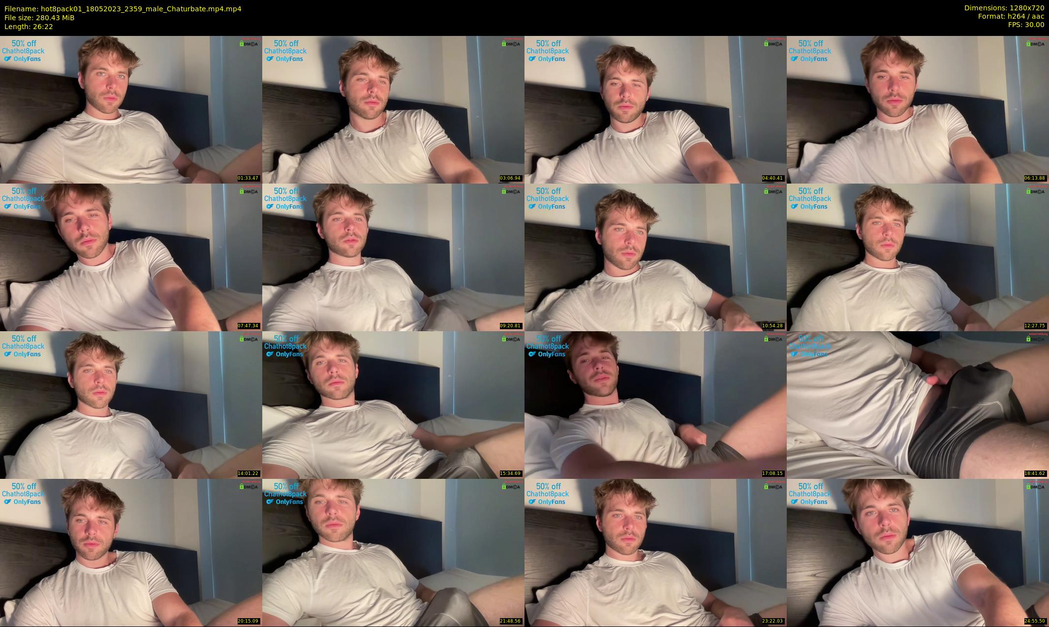 hot8pack01 — 27 minute Chaturbate male cam show recording, 720p, May 18, 2023