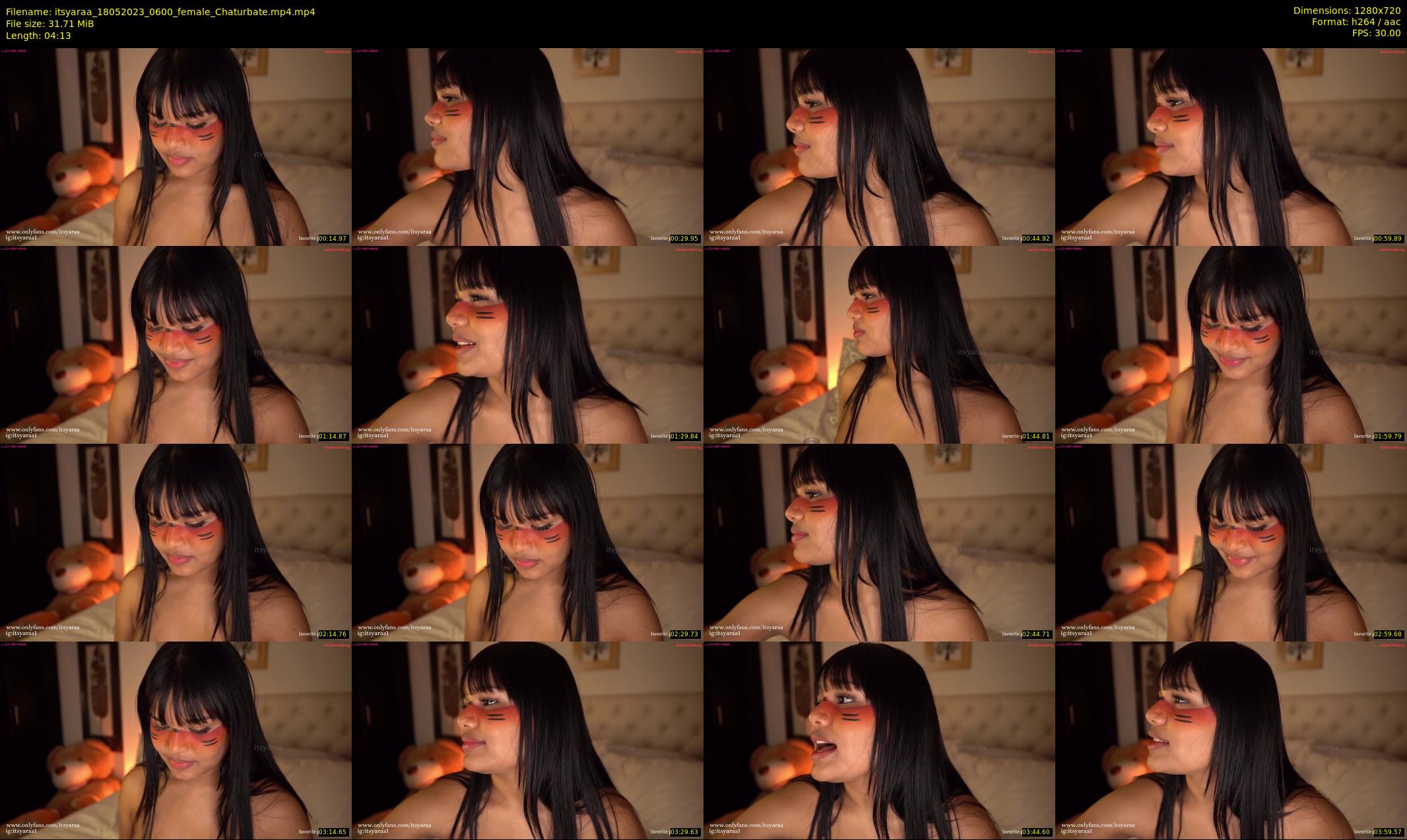 itsyaraa — 5 minute Chaturbate female cam show recording, 720p, May 18, 2023