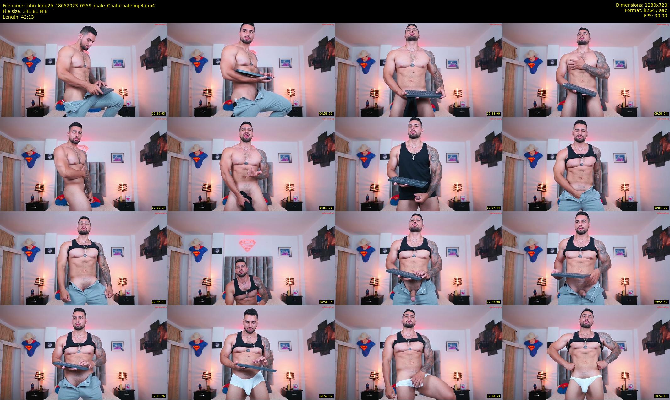 john_king29 — 43 minute Chaturbate male cam show recording, 720p, May 18, 2023