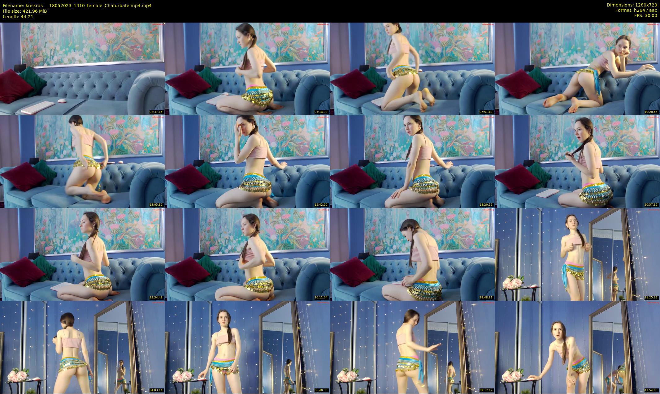 kriskras__ — 45 minute Chaturbate female cam show recording, 720p, May 18, 2023