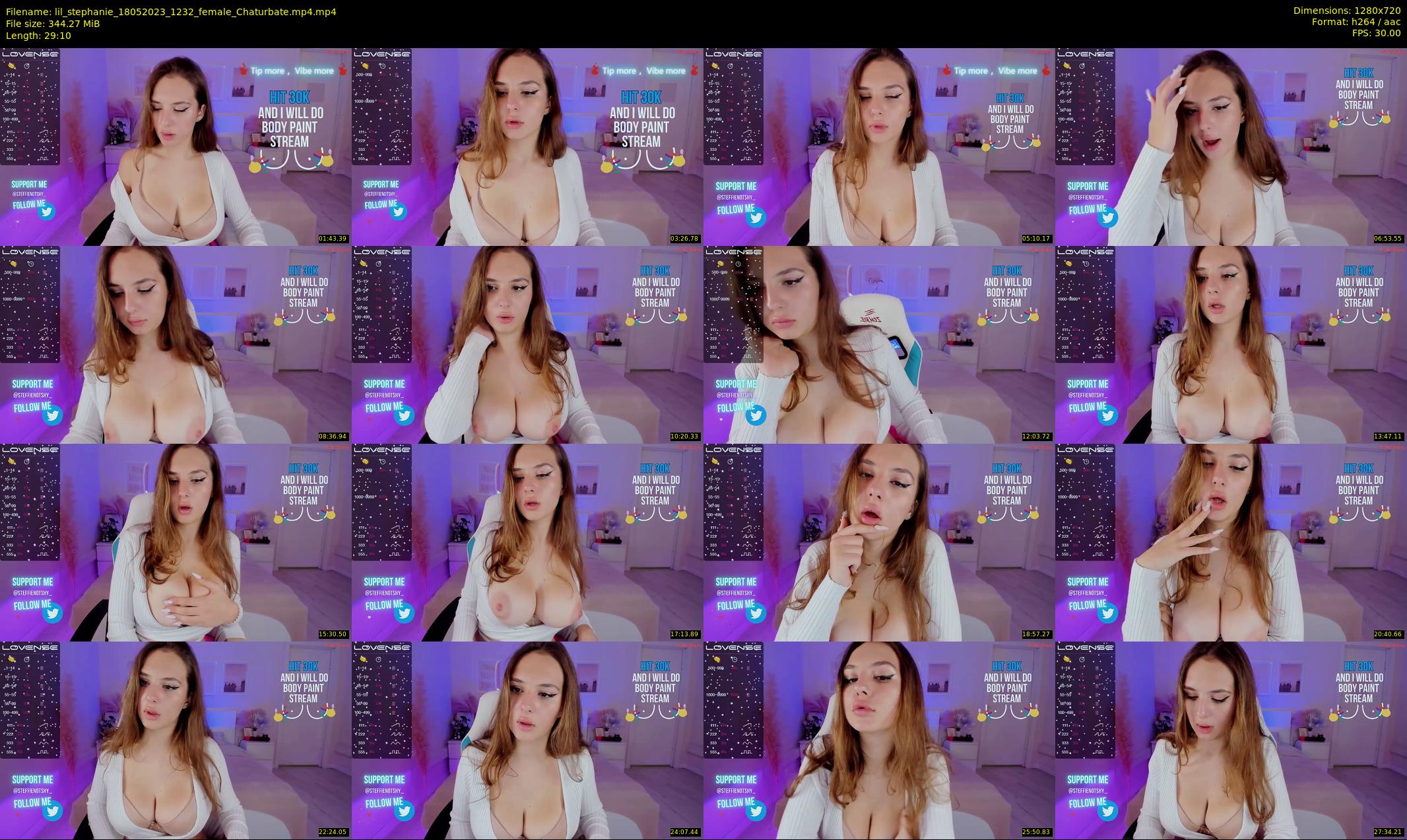 lil_stephanie — 30 minute Chaturbate female cam show recording, 720p, May 18, 2023