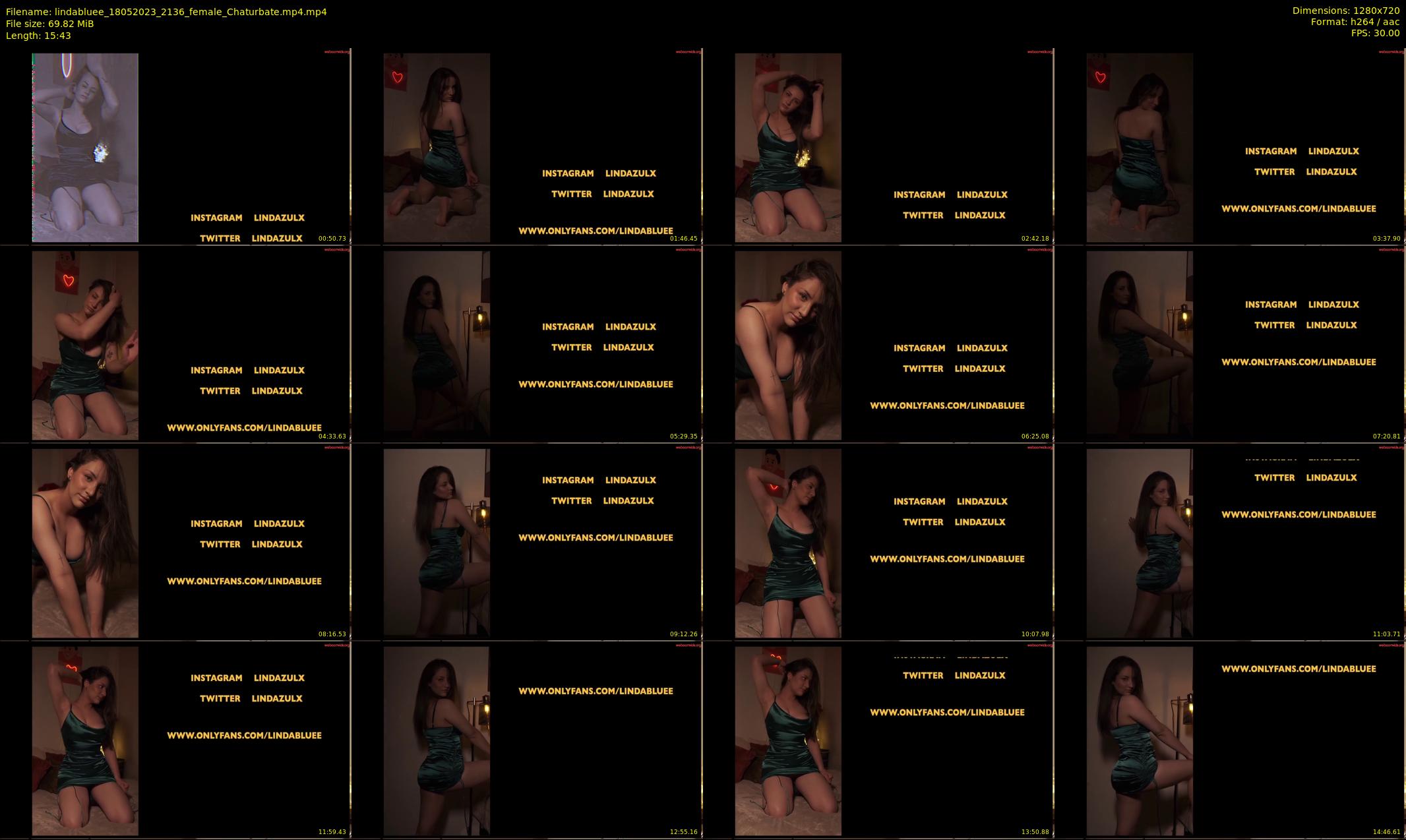 lindabluee — 16 minute Chaturbate female cam show recording, 720p, May 18, 2023