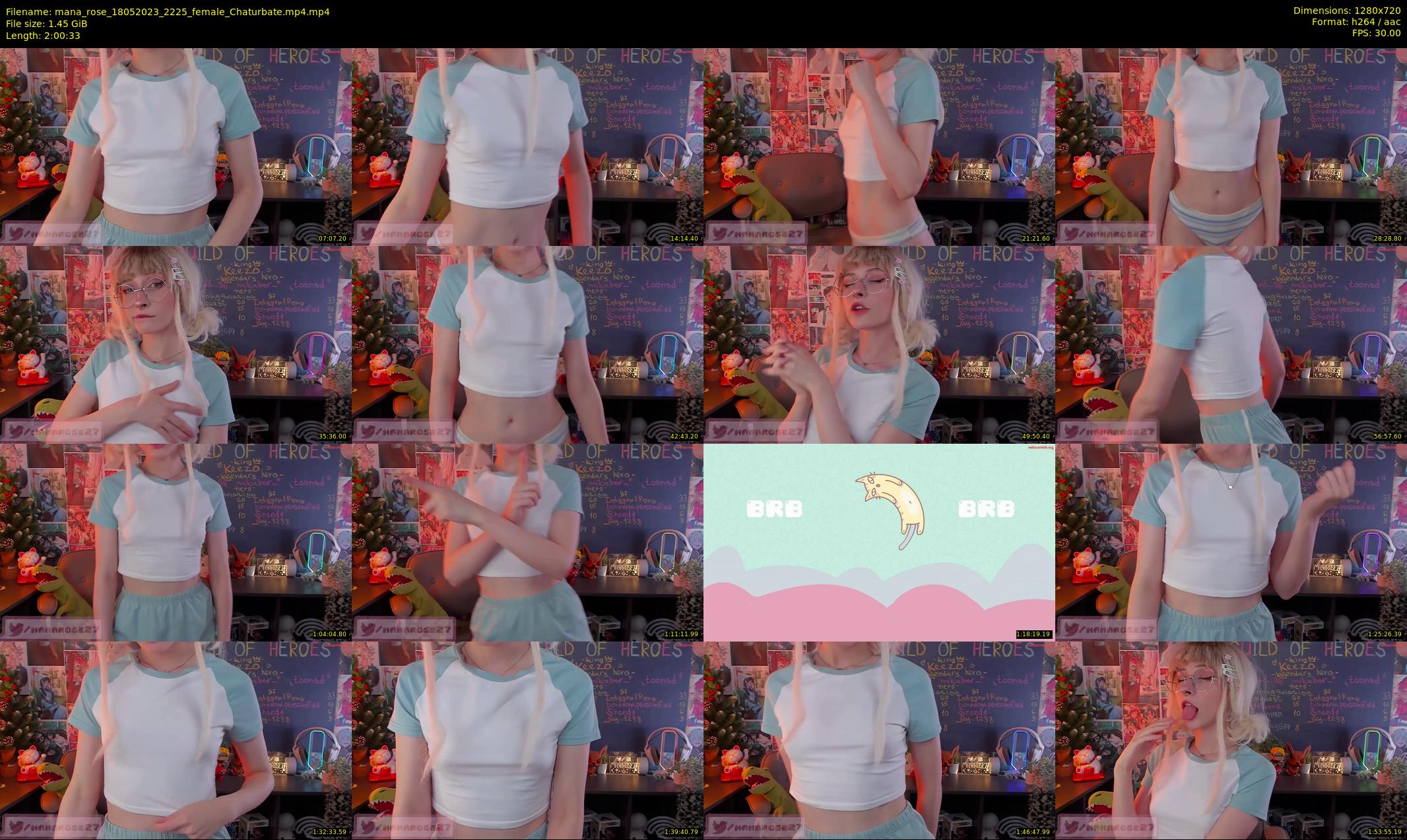 mana_rose — 121 minute Chaturbate female cam show recording, 720p, May 18, 2023