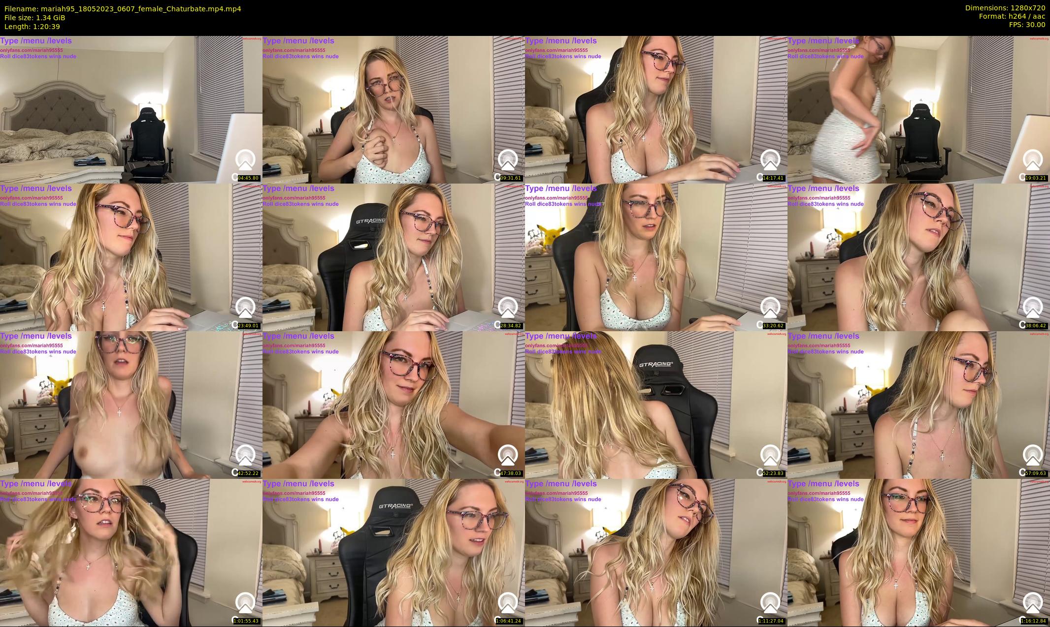mariah95 — 81 minute Chaturbate female cam show recording, 720p, May 18, 2023