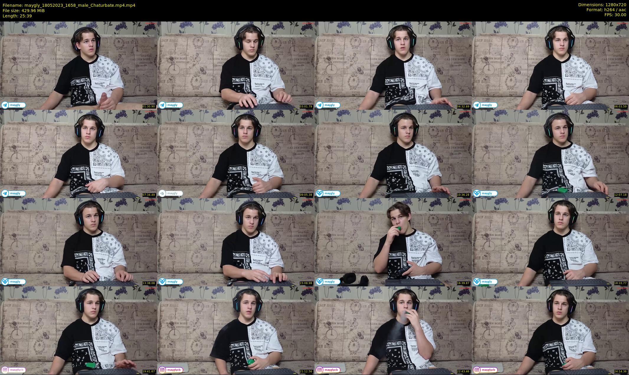 maygly — 26 minute Chaturbate male cam show recording, 720p, May 18, 2023