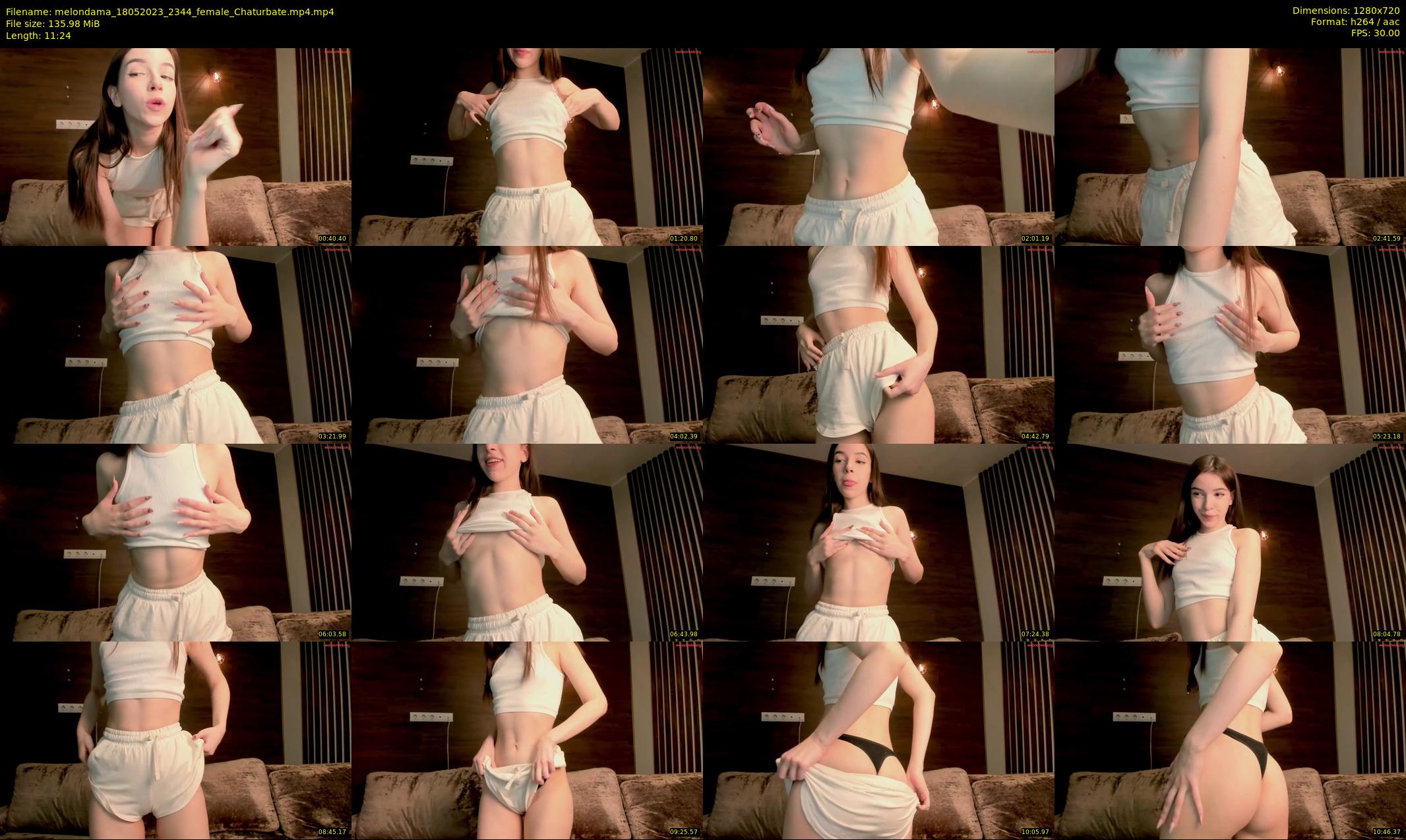 melondama — 12 minute Chaturbate female cam show recording, 720p, May 18, 2023