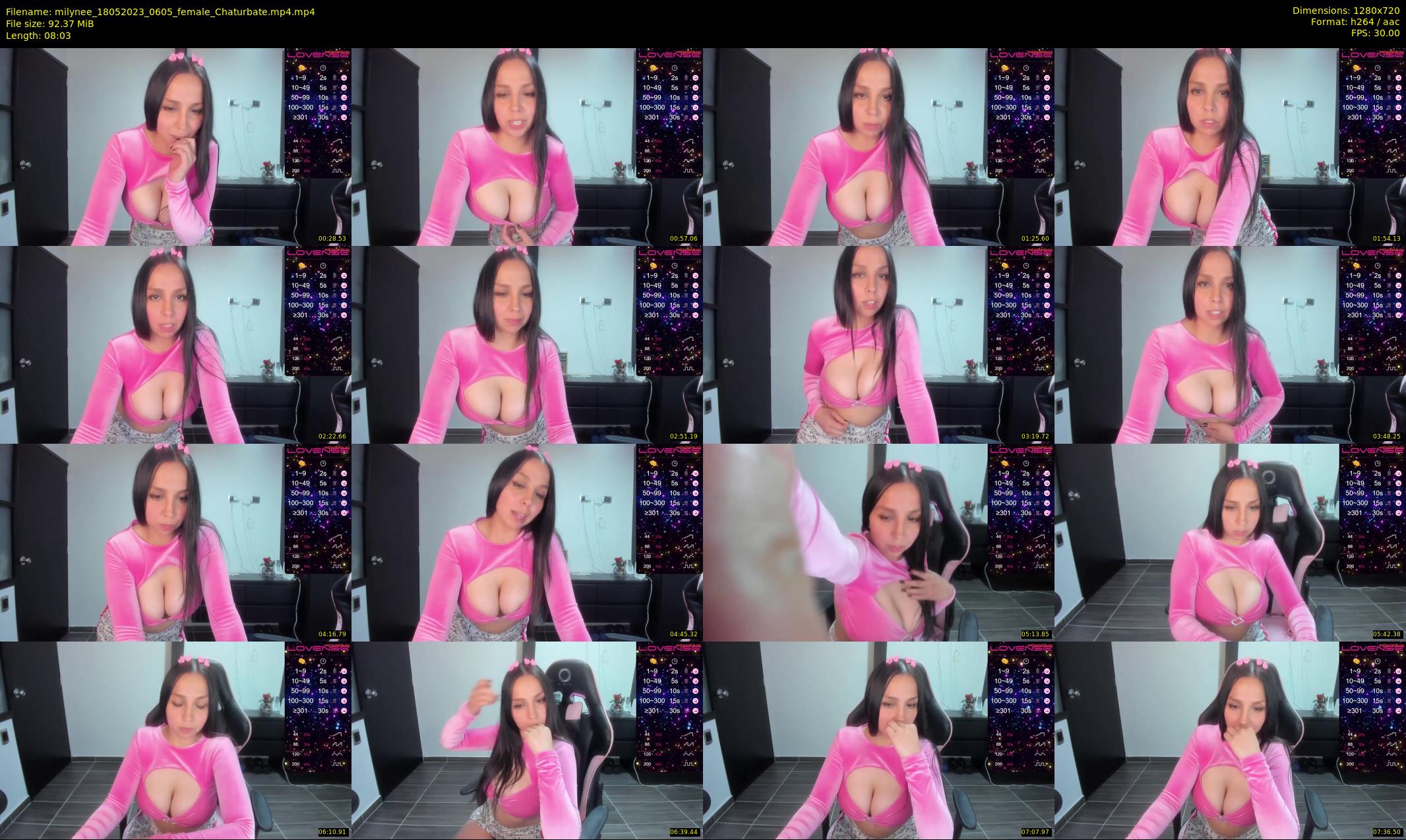 milynee — 9 minute Chaturbate female cam show recording, 720p, May 18, 2023