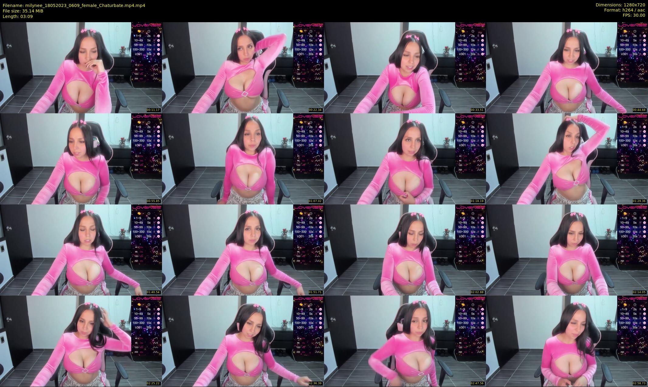 milynee — 4 minute Chaturbate female cam show recording, 720p, May 18, 2023