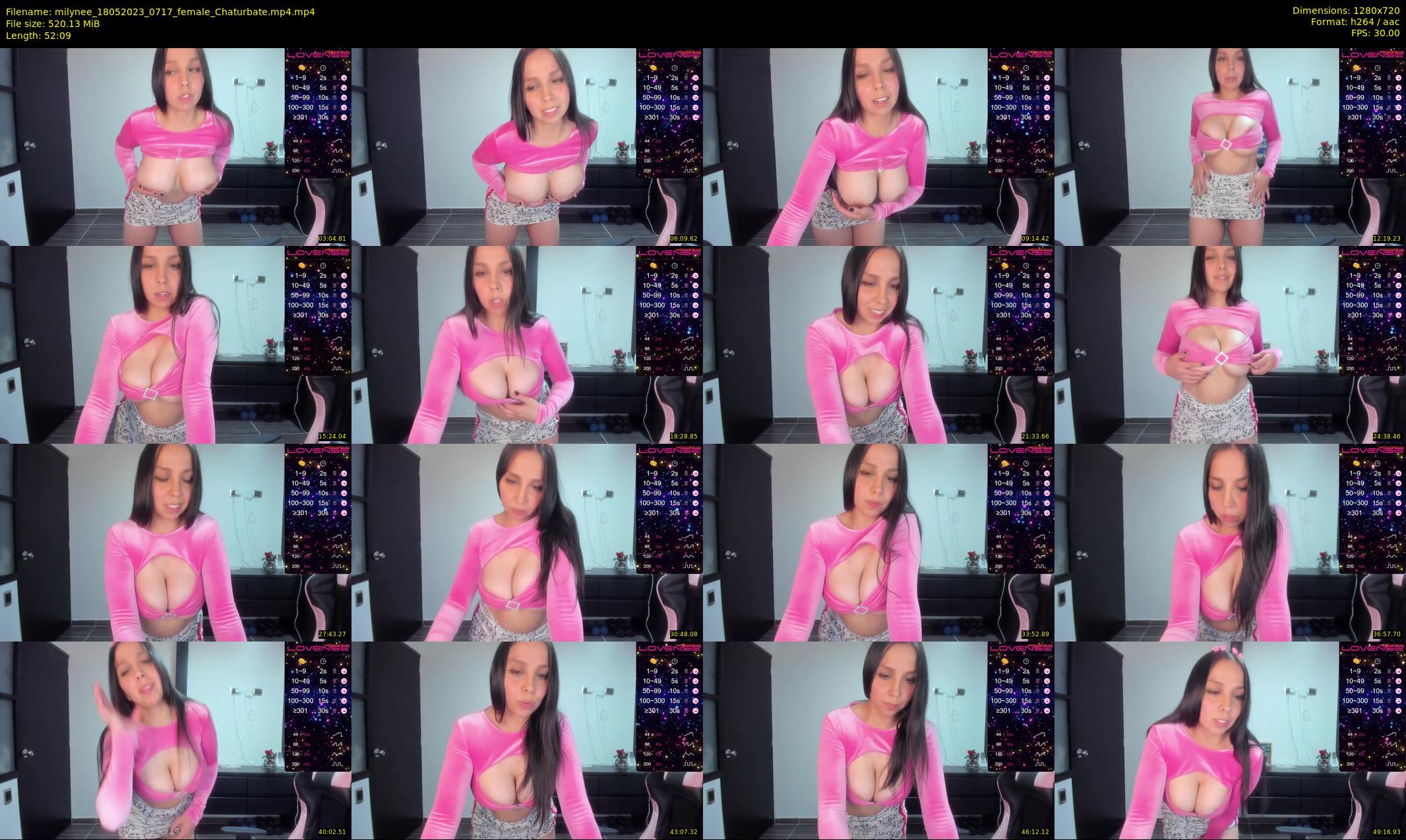 milynee — 53 minute Chaturbate female cam show recording, 720p, May 18, 2023