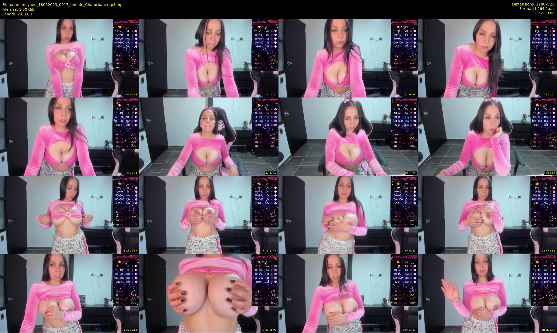 milynee — 121 minute Chaturbate female cam show recording, 720p, May 18, 2023