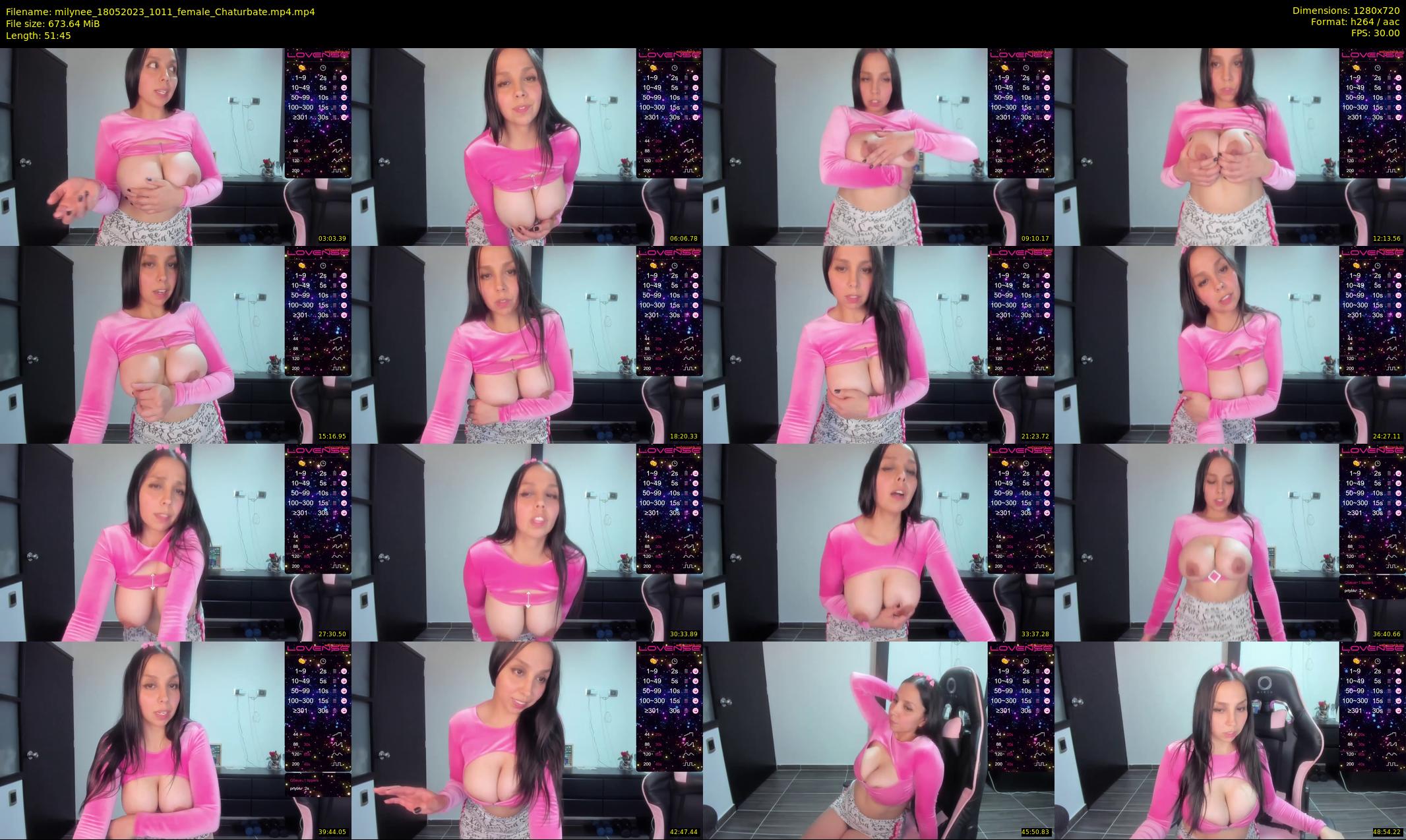 milynee — 52 minute Chaturbate female cam show recording, 720p, May 18, 2023