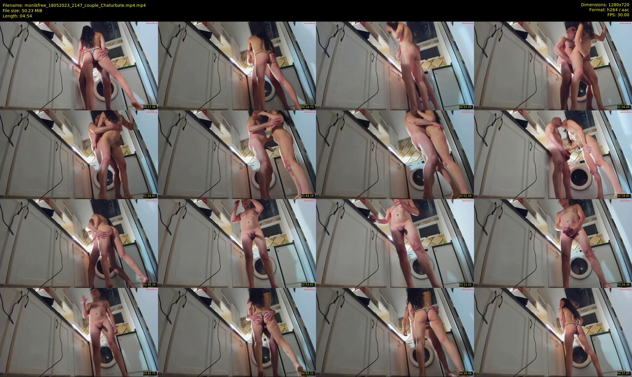 monikfree — 5 minute Chaturbate couple cam show recording, 720p, May 18, 2023