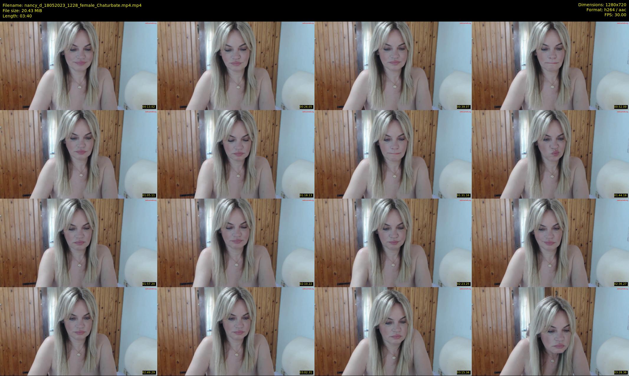 nancy_d — 4 minute Chaturbate female cam show recording, 720p, May 18, 2023