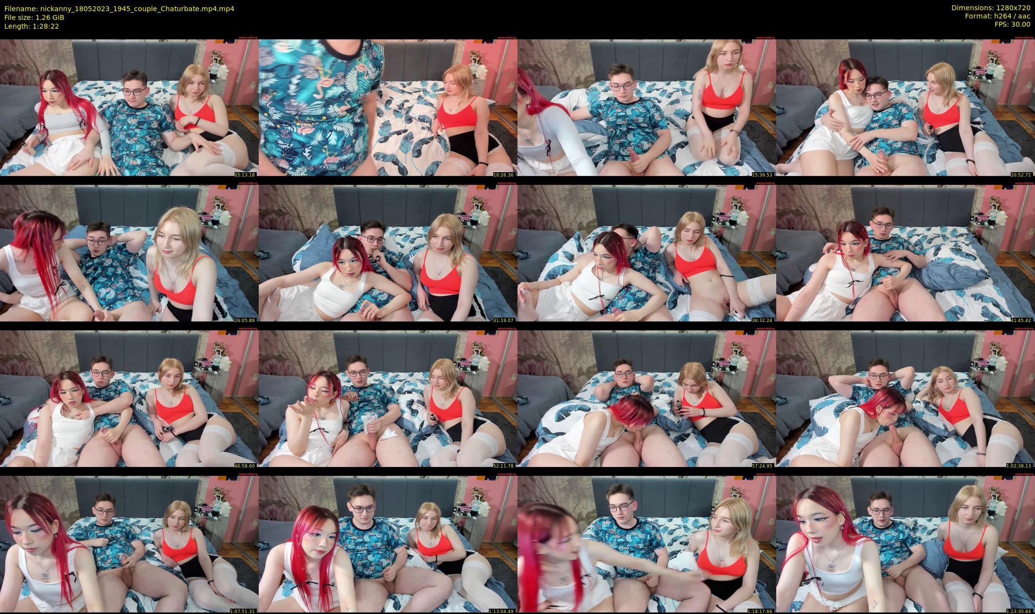 nickanny — 89 minute Chaturbate couple cam show recording, 720p, May 18, 2023