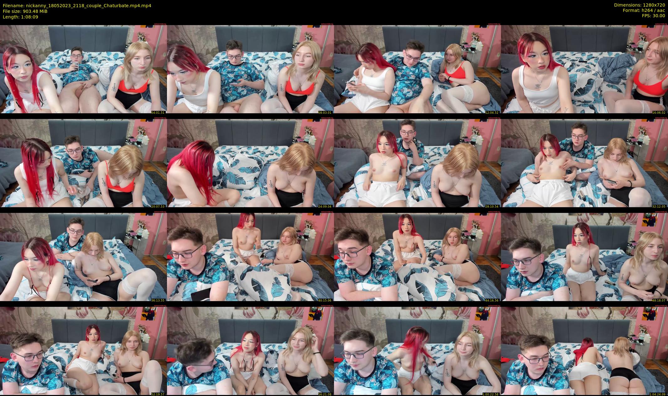 nickanny — 69 minute Chaturbate couple cam show recording, 720p, May 18, 2023