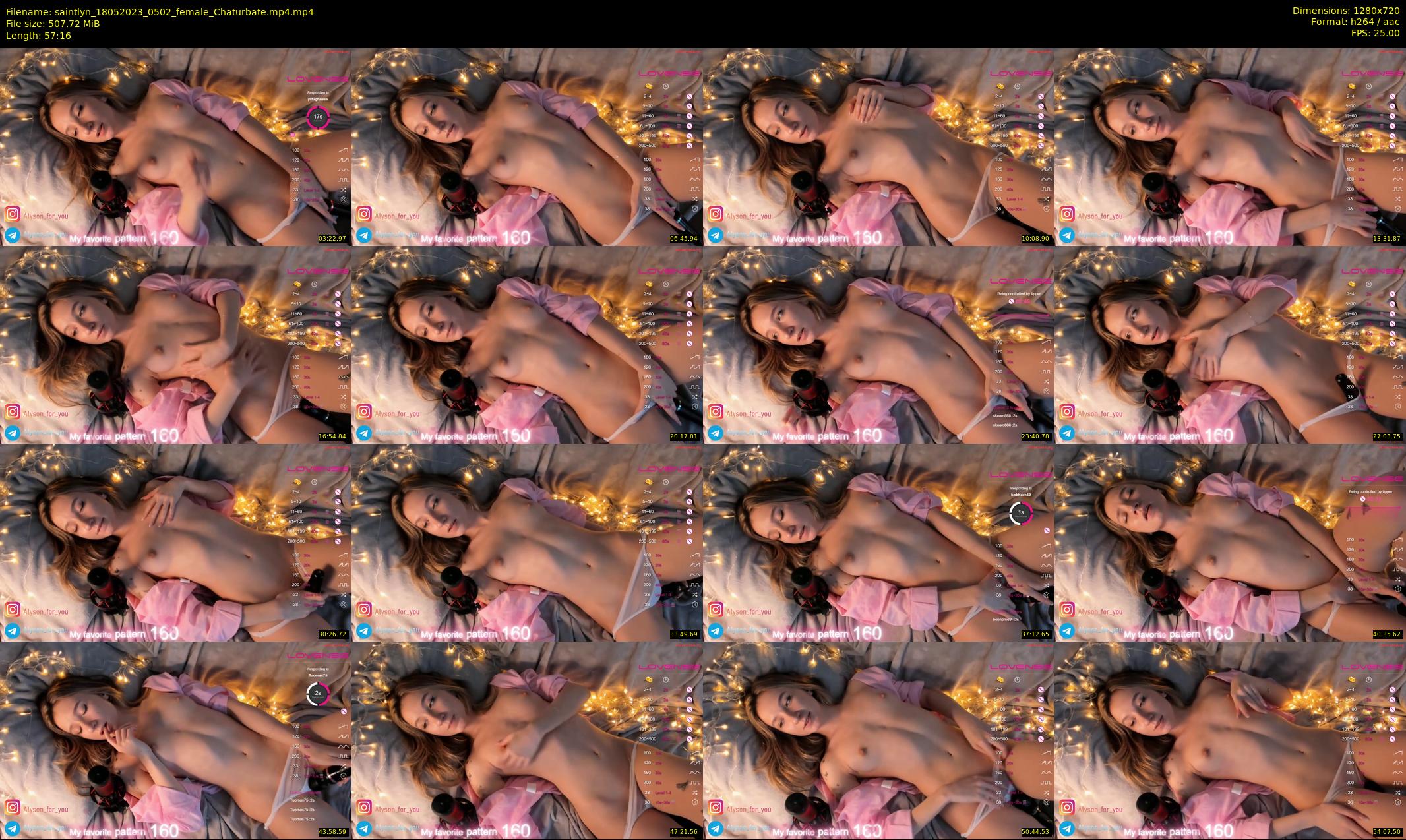 saintlyn — 58 minute Chaturbate female cam show recording, 720p, May 18, 2023