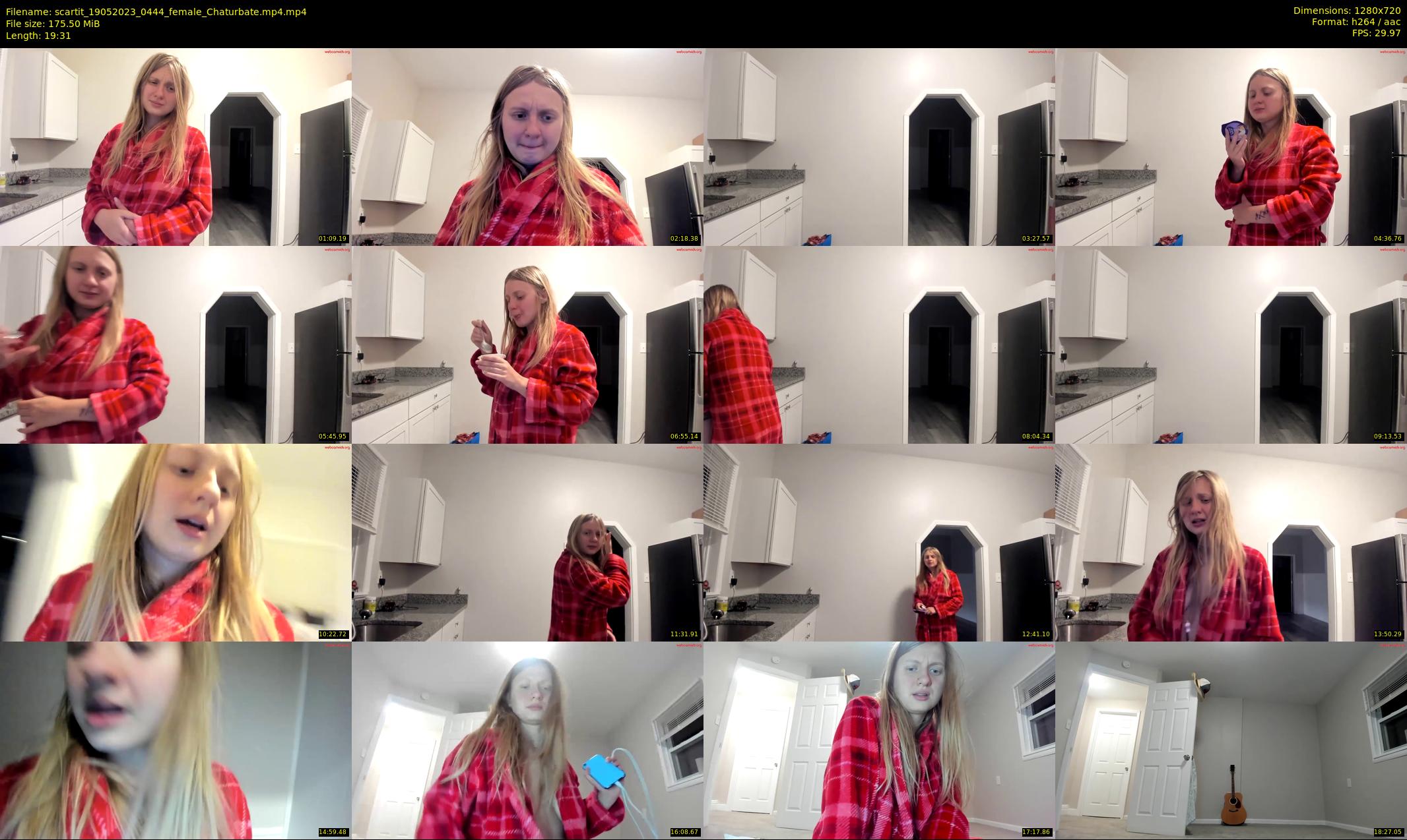 scartit — 20 minute Chaturbate female cam show recording, 720p, May 19, 2023