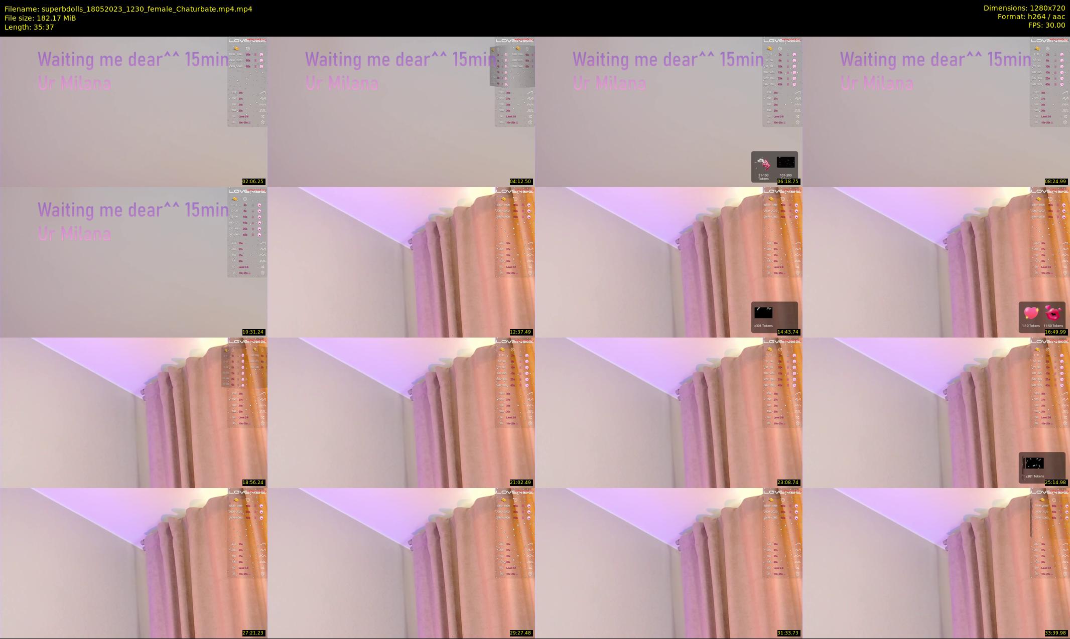superbdolls — 36 minute Chaturbate couple cam show recording, 720p, May 18, 2023