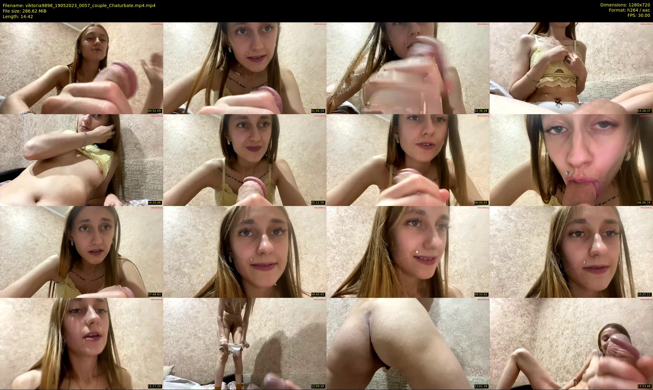 viktoria9898 — 15 minute Chaturbate couple cam show recording, 720p, May 19, 2023