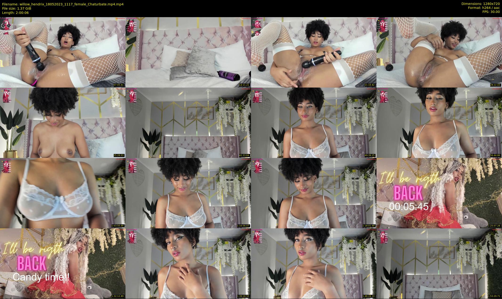 willow_hendrix — 121 minute Chaturbate female cam show recording, 720p, May 18, 2023