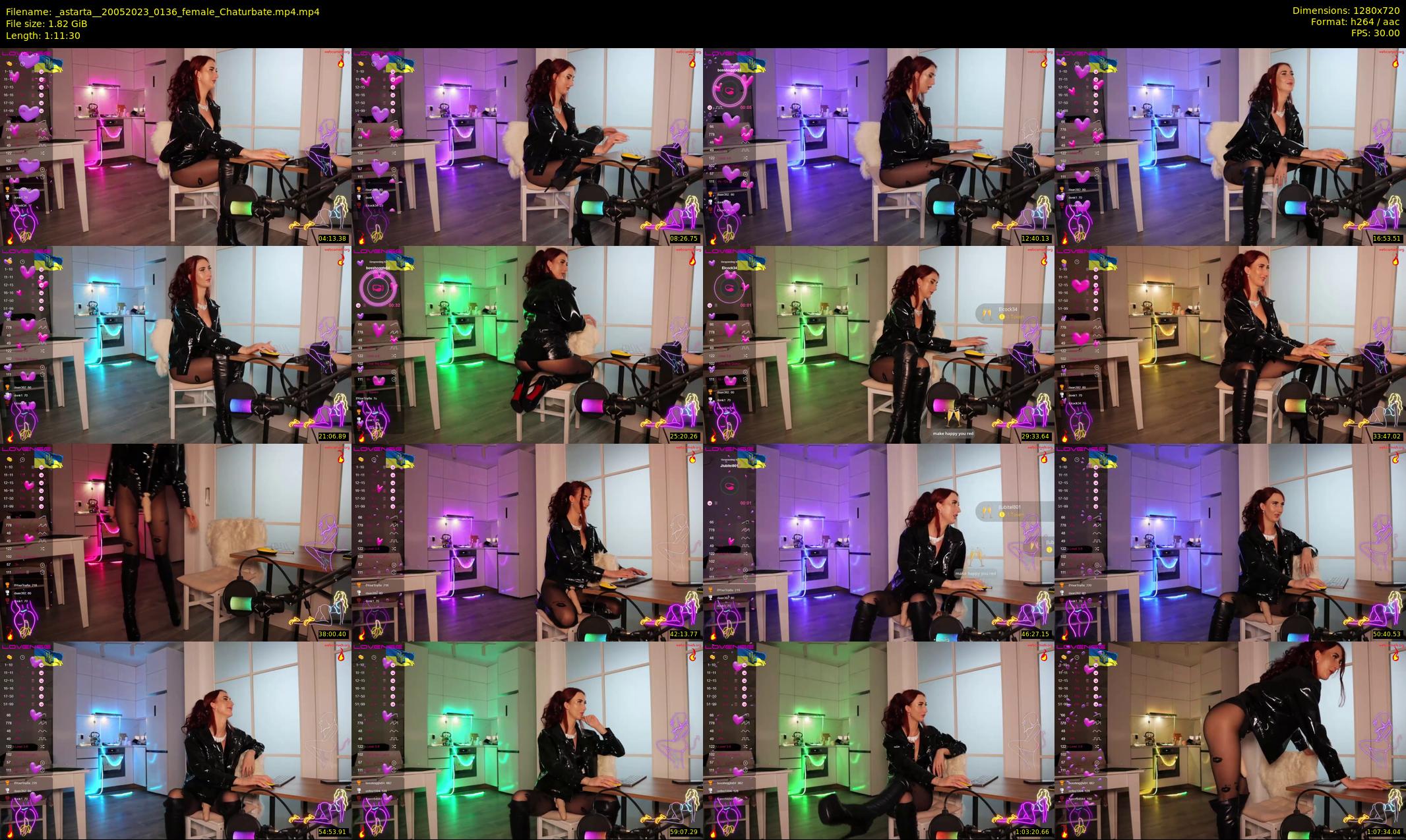 _astarta_ — 72 minute Chaturbate female cam show recording, 720p, May 20, 2023