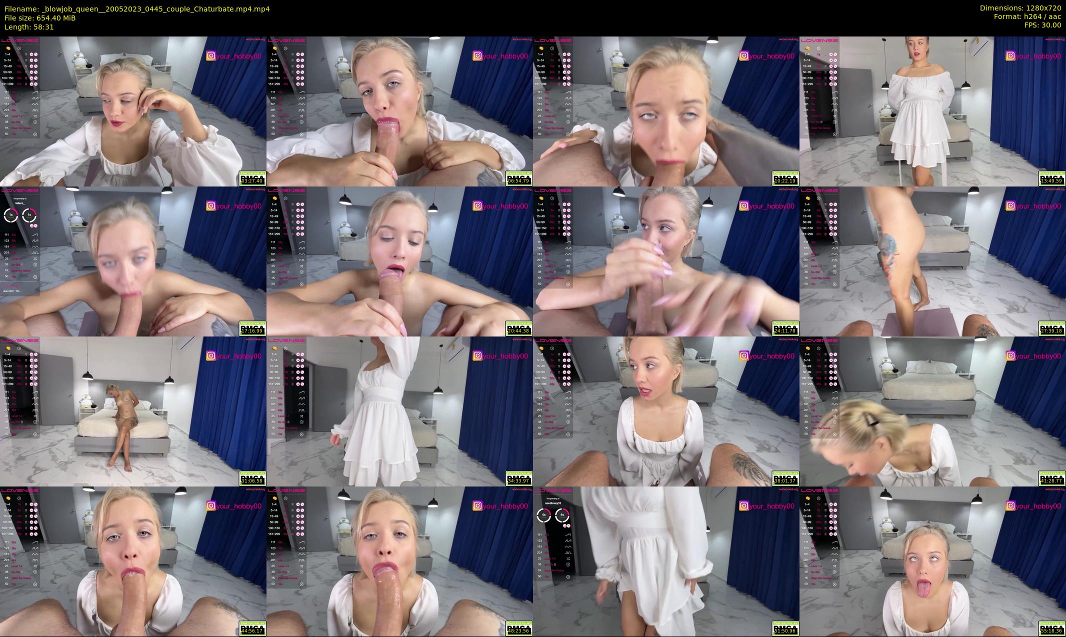 _blowjob_queen_ — 59 minute Chaturbate couple cam show recording, 720p, May 20, 2023