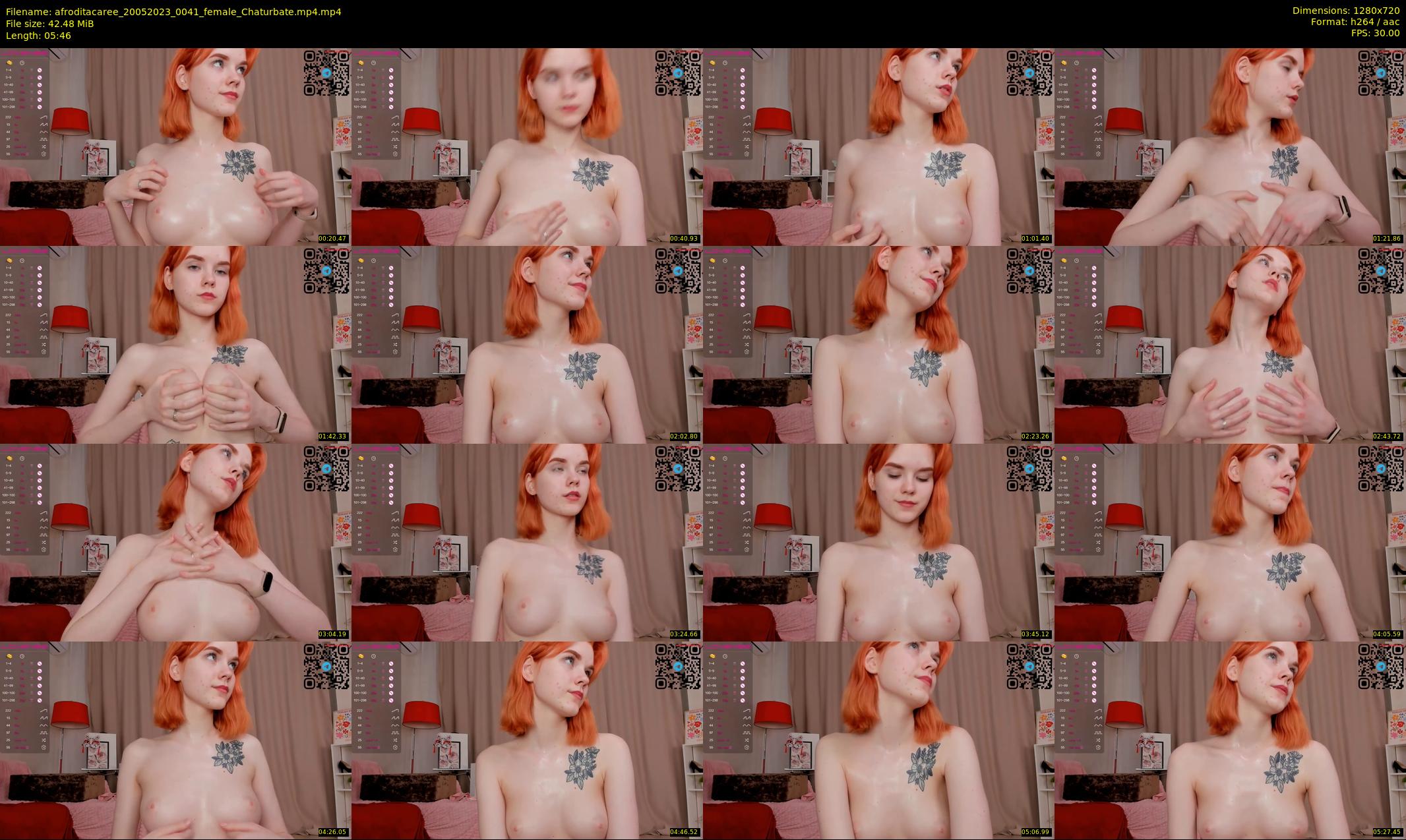 afroditacaree — 6 minute Chaturbate female cam show recording, 720p, May 20, 2023